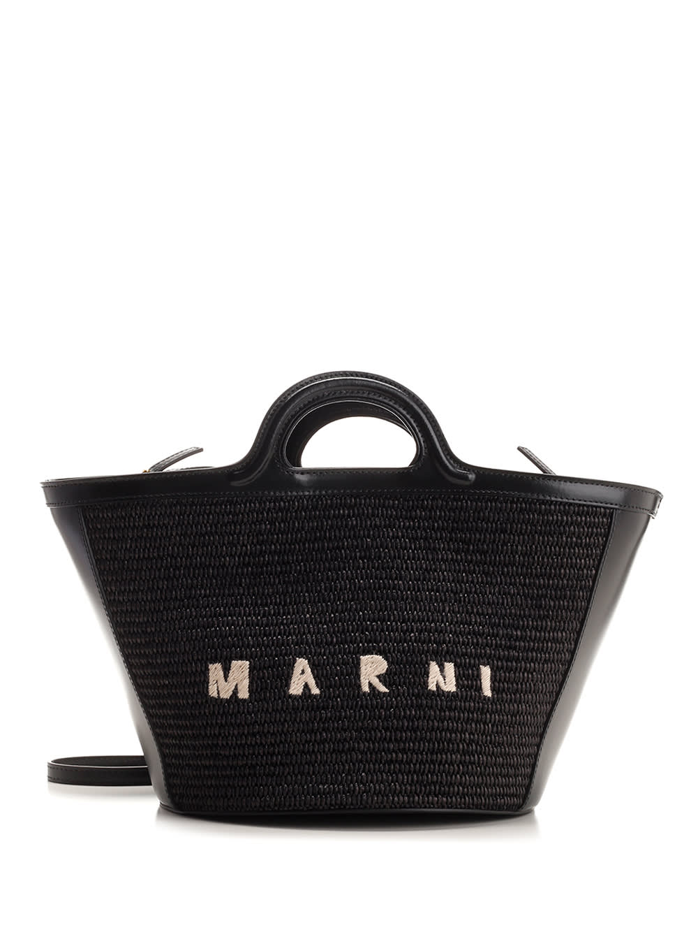 Shop Marni Small Tropicalia Bag In Black