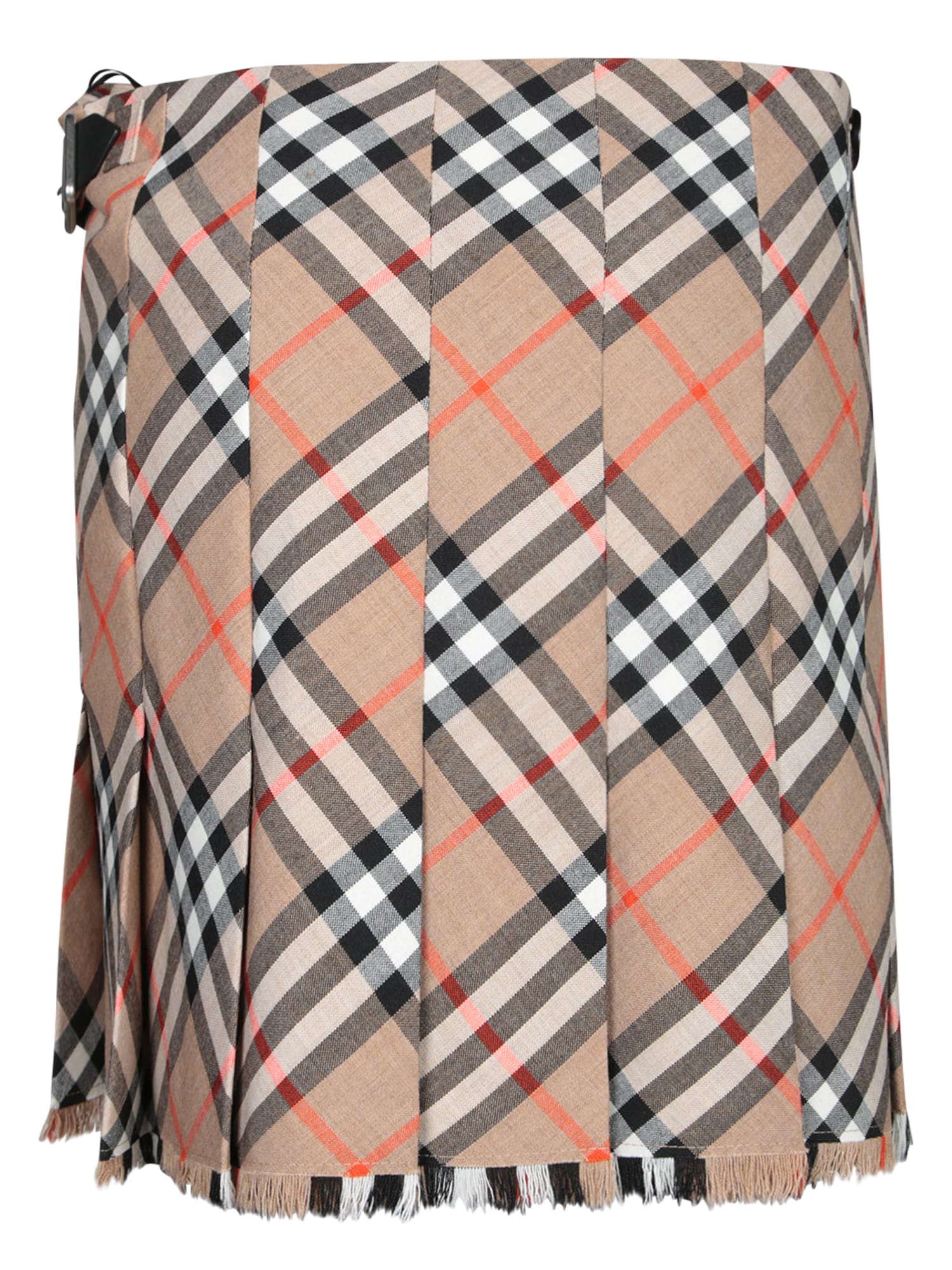 BURBERRY CHECK ARCH MINI SKIRT BEIGE