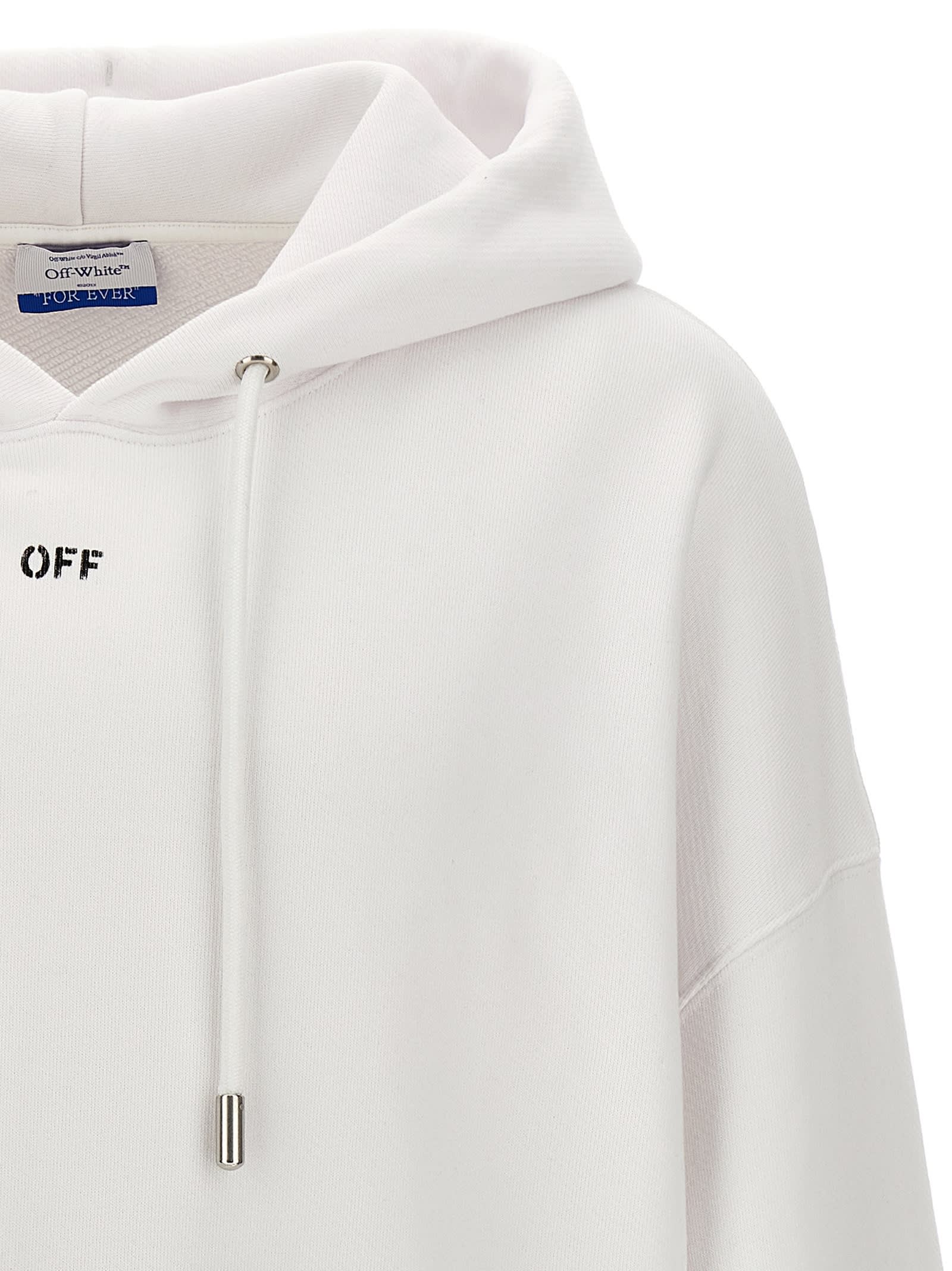 Shop Off-white Off Stamp Hoodie In White