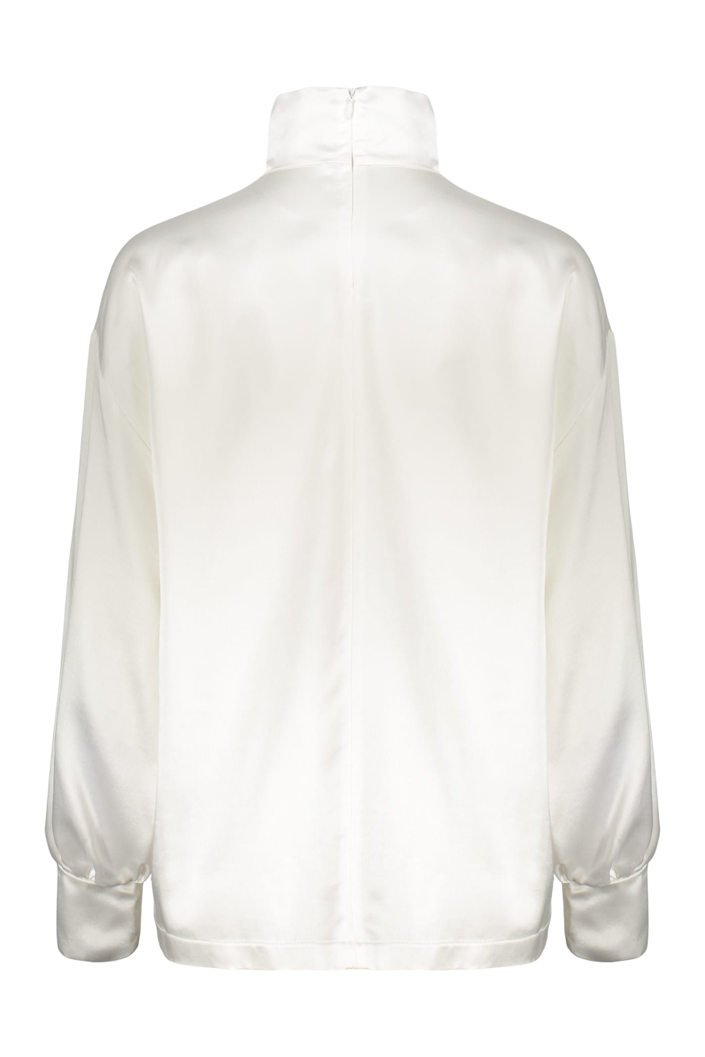 Fabiana Filippi Long Sleeve Blouse In White