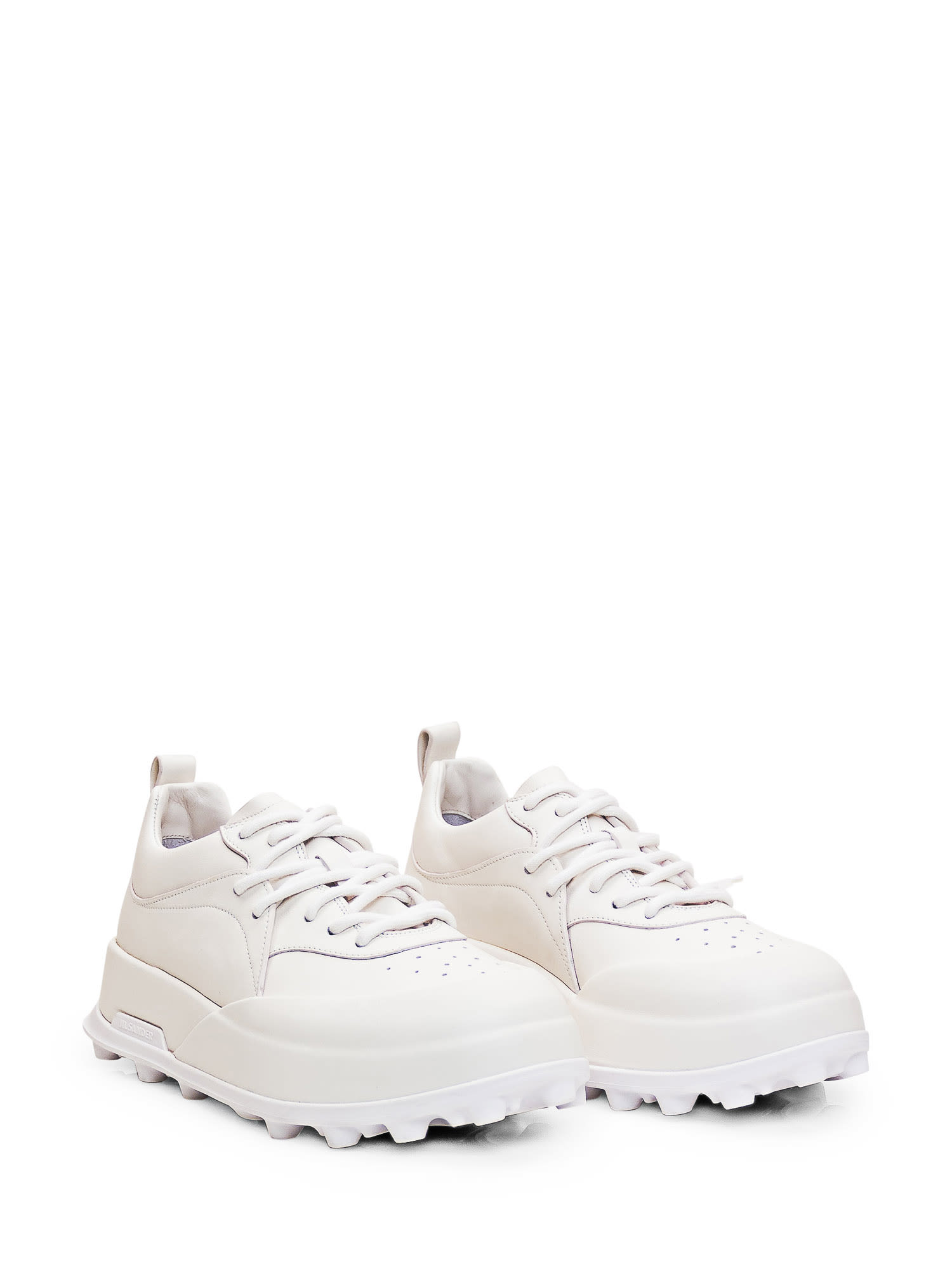 Shop Jil Sander Sneaker Orb In Bianco