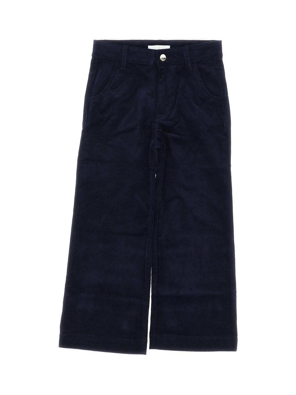 Chloé Wide-leg Corduroy Trousers In Blue