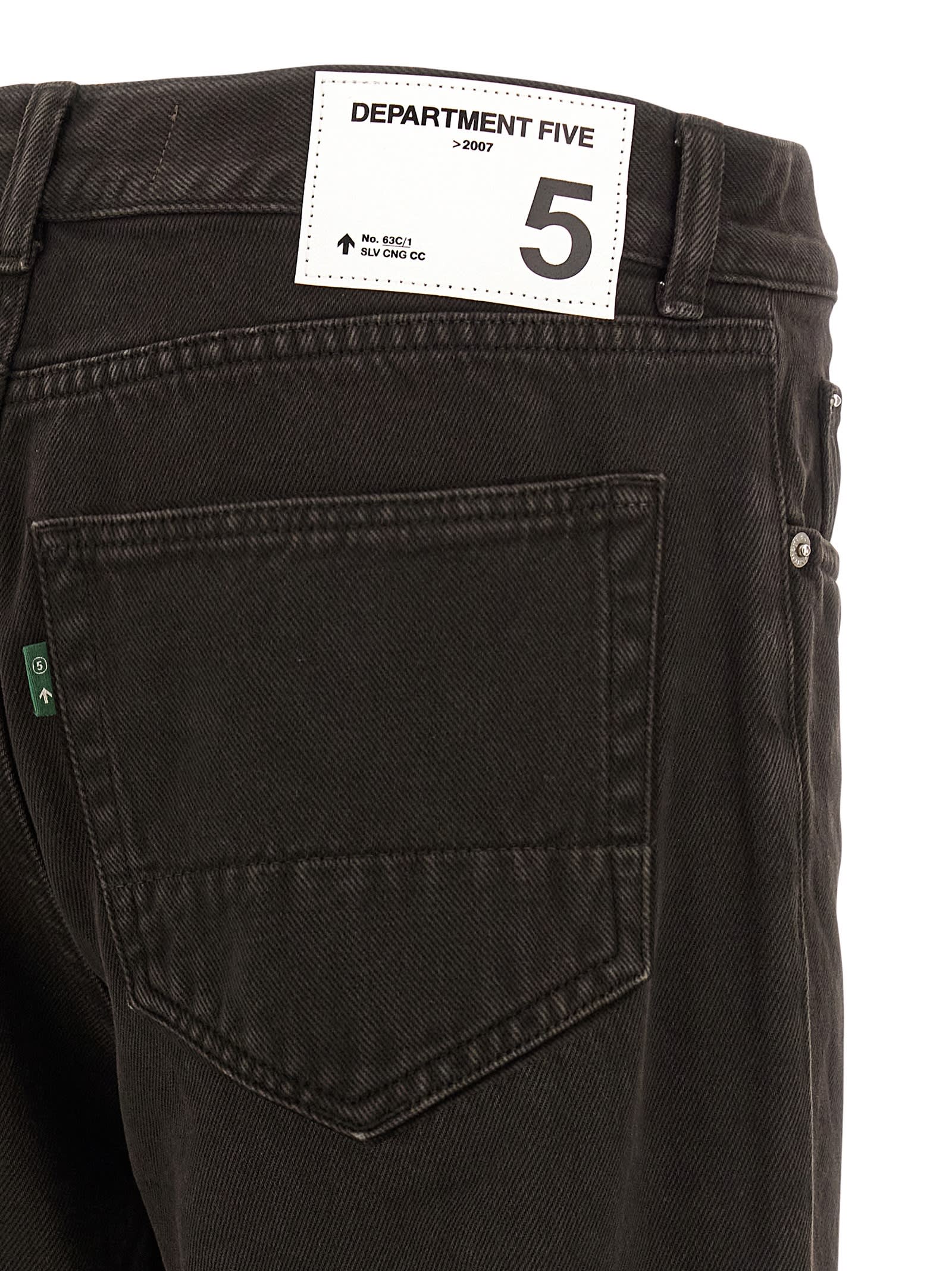 Department Five Musso Used-effect Cotton Jeans In Black