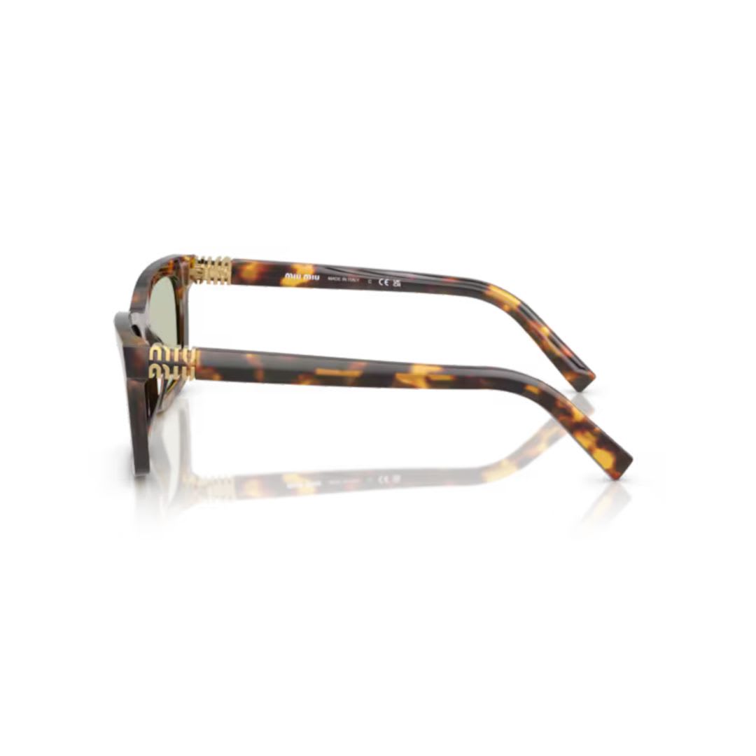 Miu Miu Mua05s Rectangular Acetate Sunglasses In Brown