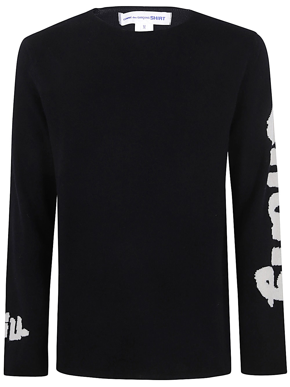 Shop Comme Des Garçons Shirt Mens Sweater Knit In Black