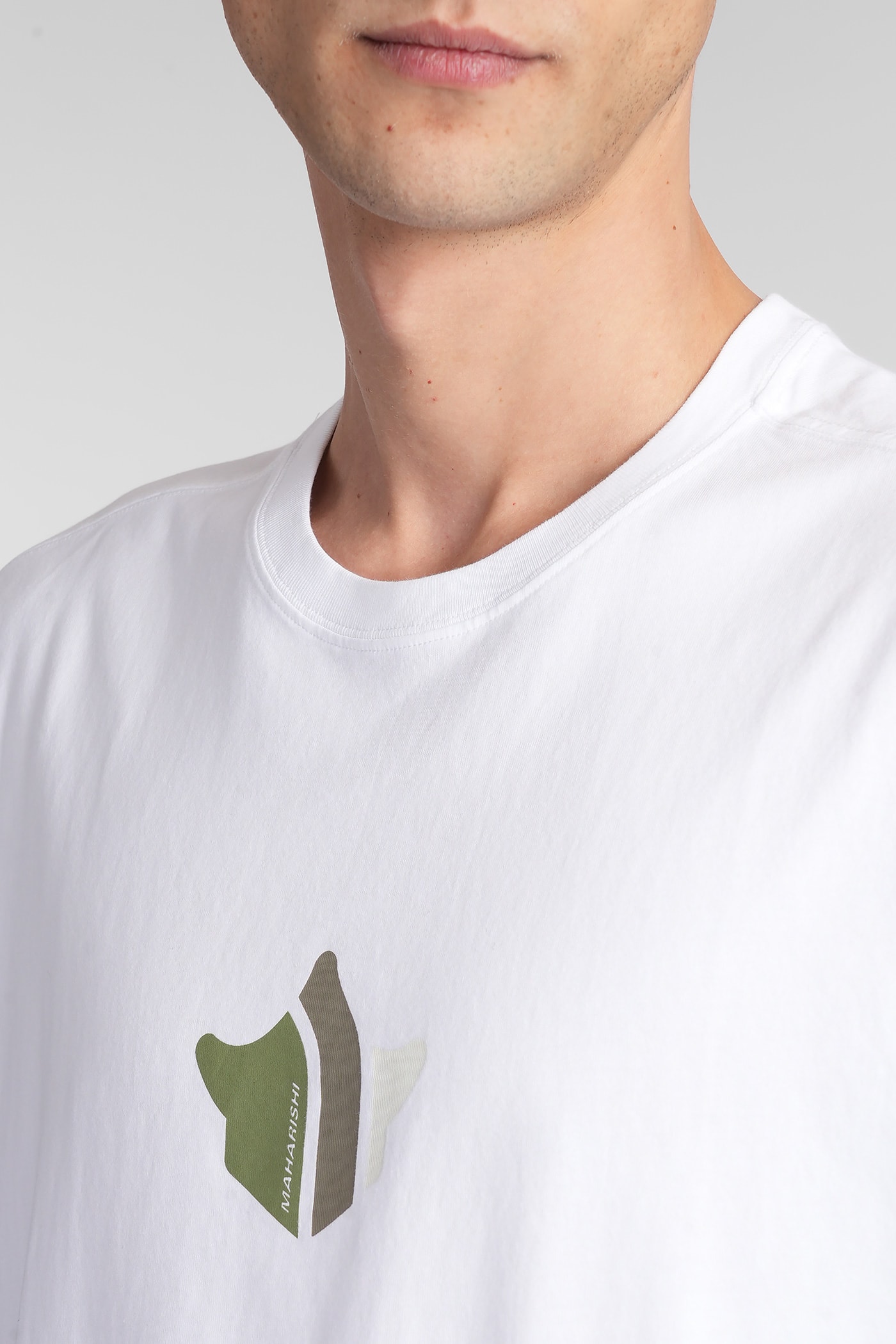 Maharishi T-shirt In White Cotton In White