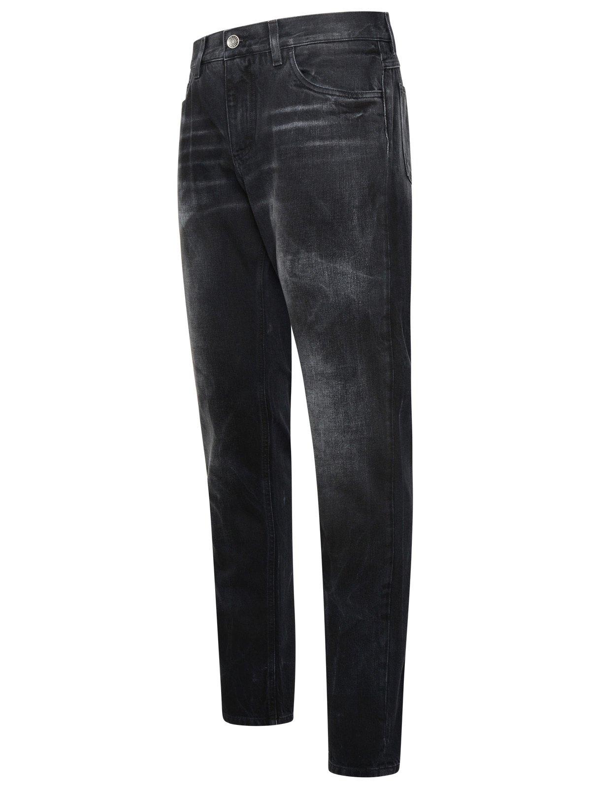 Shop Dolce & Gabbana Logo Plaque Straight-leg Jeans