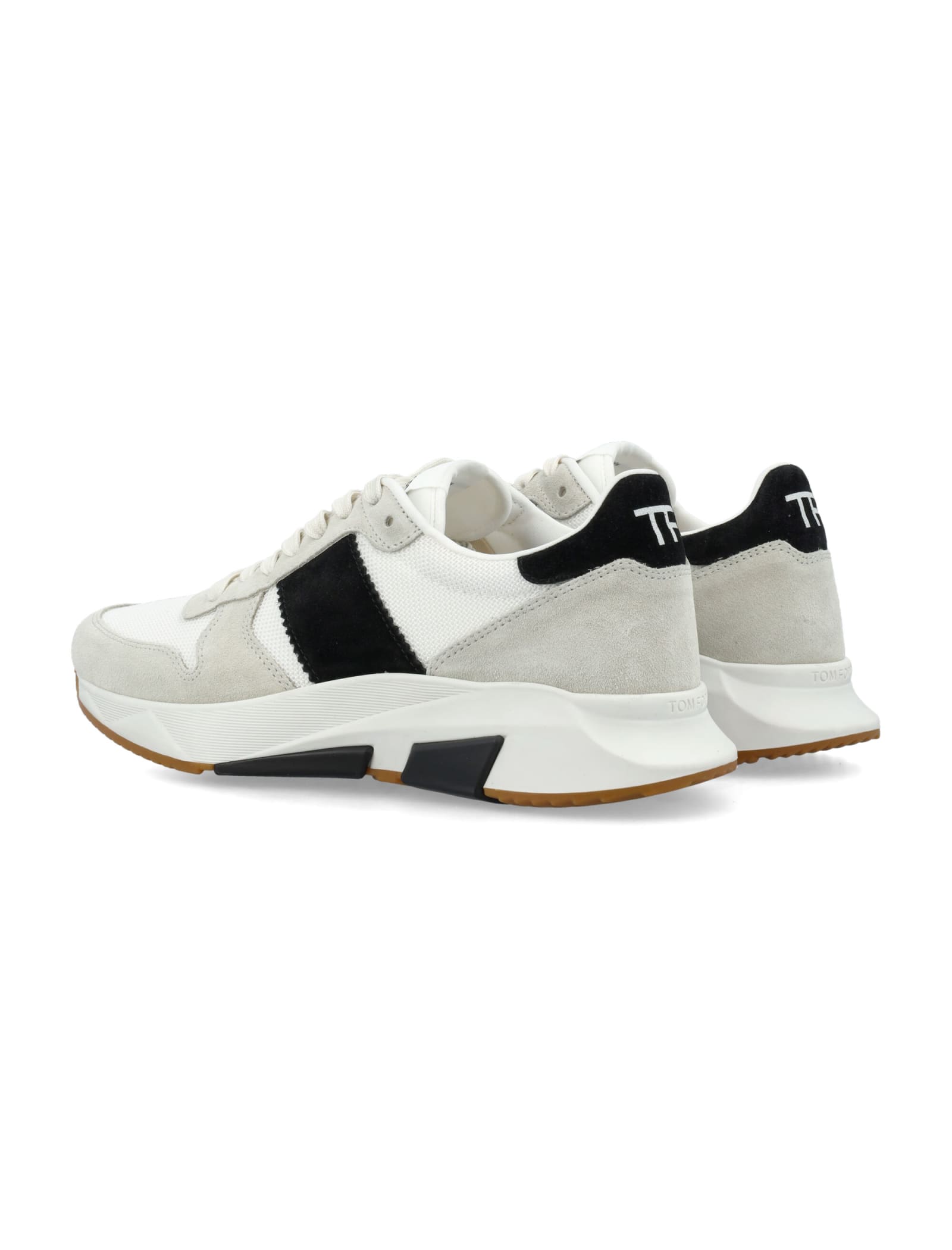 Shop Tom Ford James Sneaker In Marble/black + White