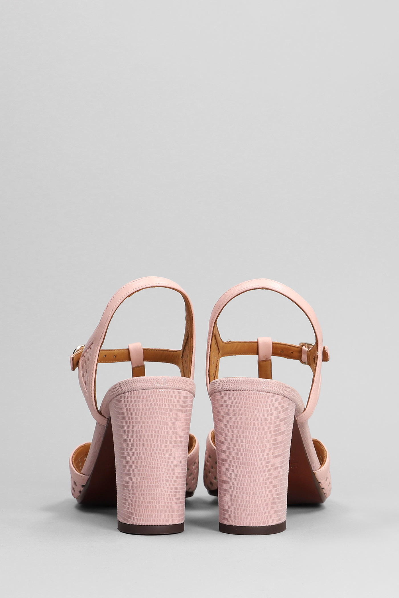 Shop Chie Mihara Bessy Sandals In Rose-pink Leather