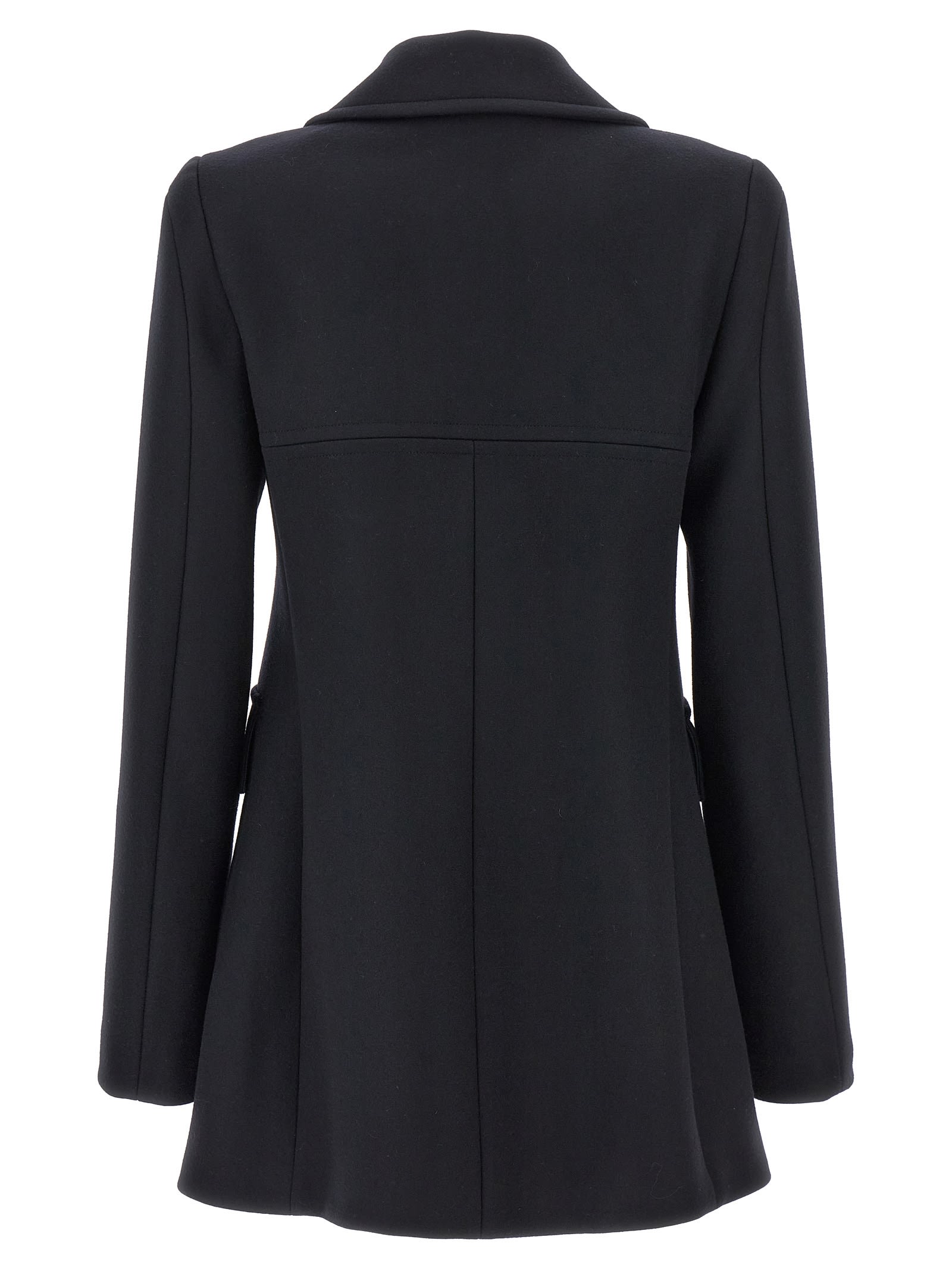 Shop Stella Mccartney Double-breasted Coat In Black