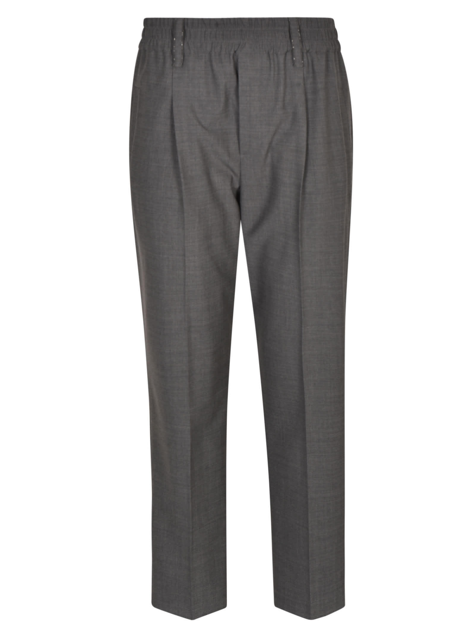 Brunello Cucinelli Elastic Waist Plain Trousers