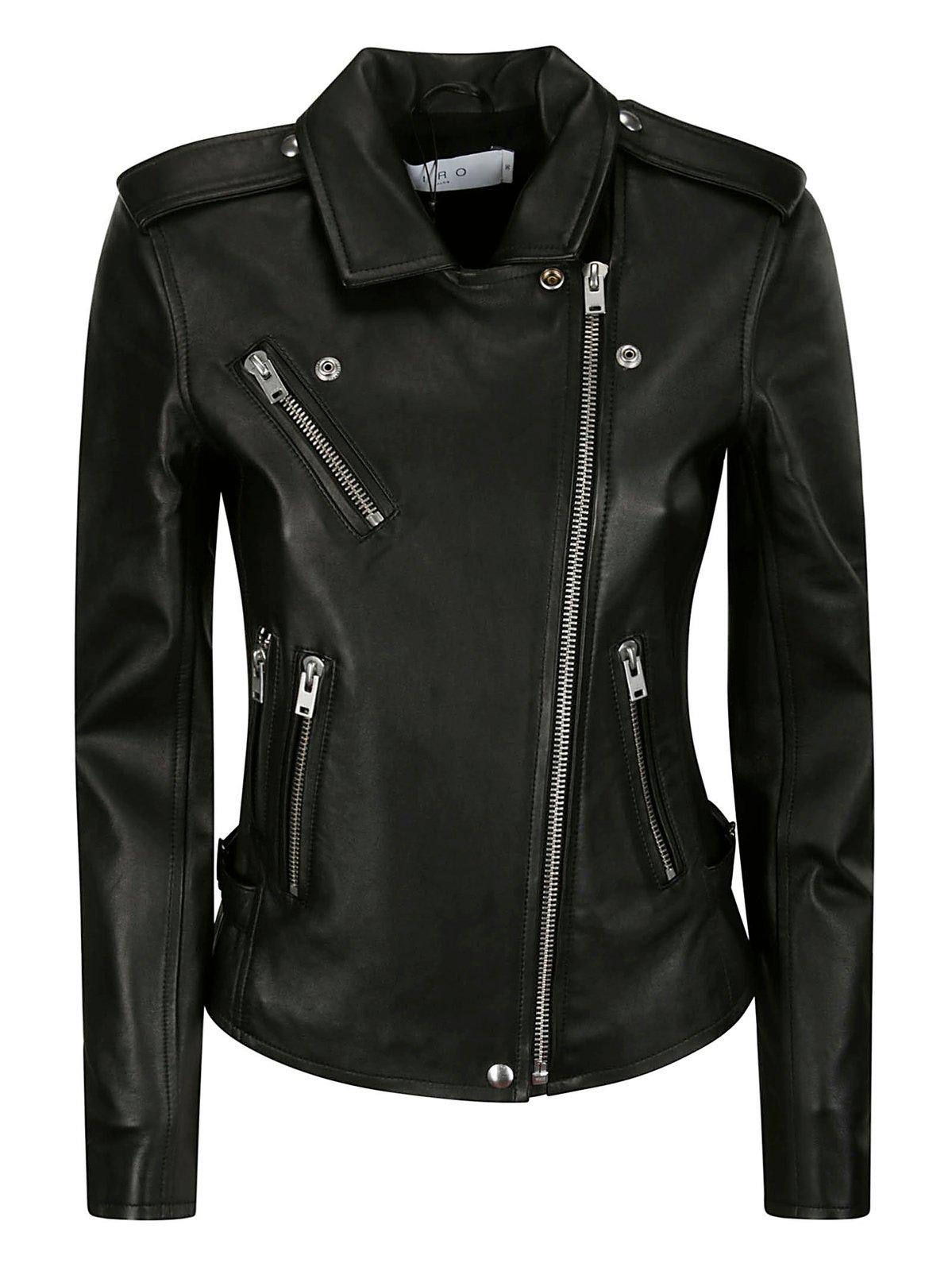 Newhan Asymmetric-detailed Leather Jacket