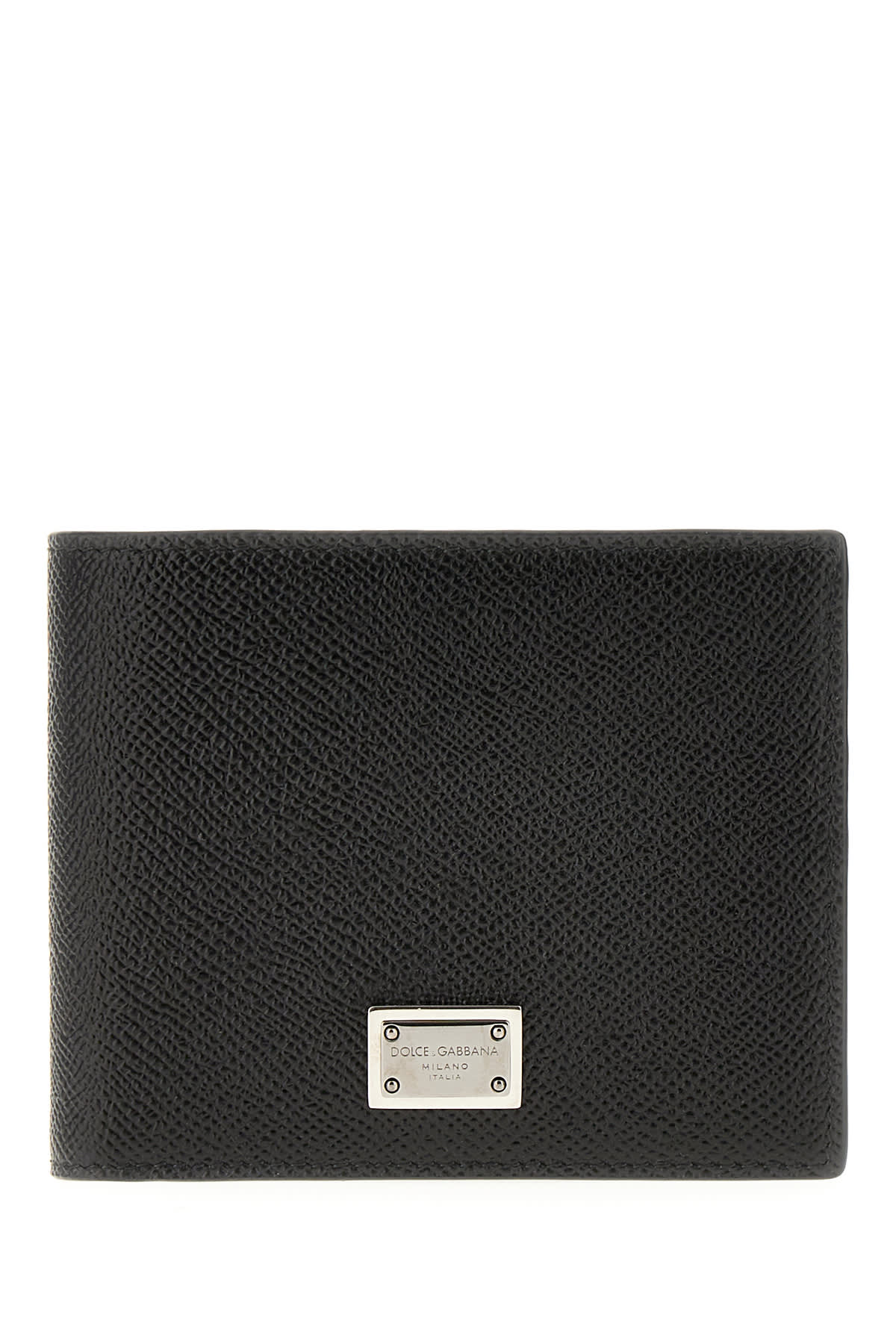 Shop Dolce & Gabbana Black Leather Wallet In Nero