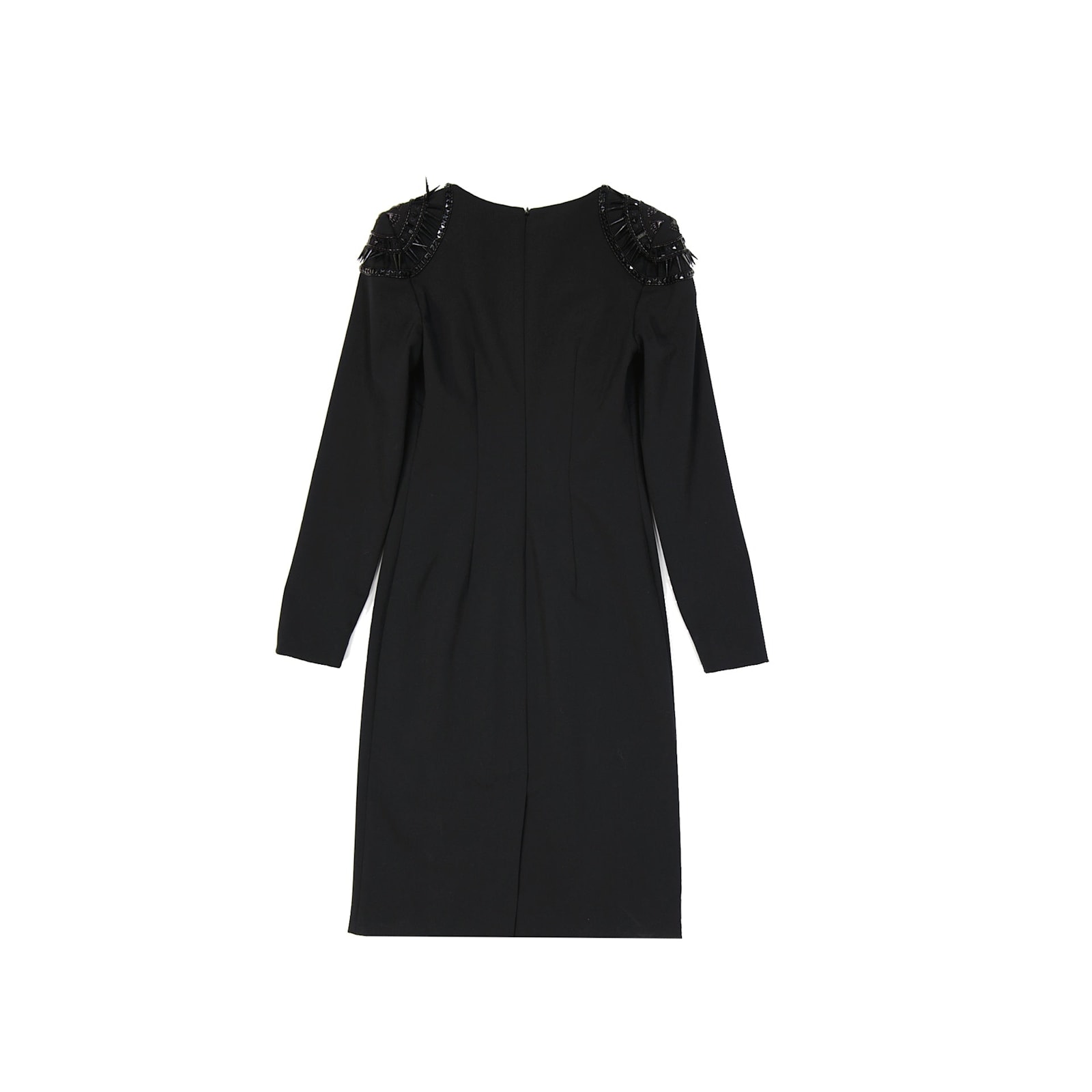 Alberta Ferretti Wool Blend Dress In Black