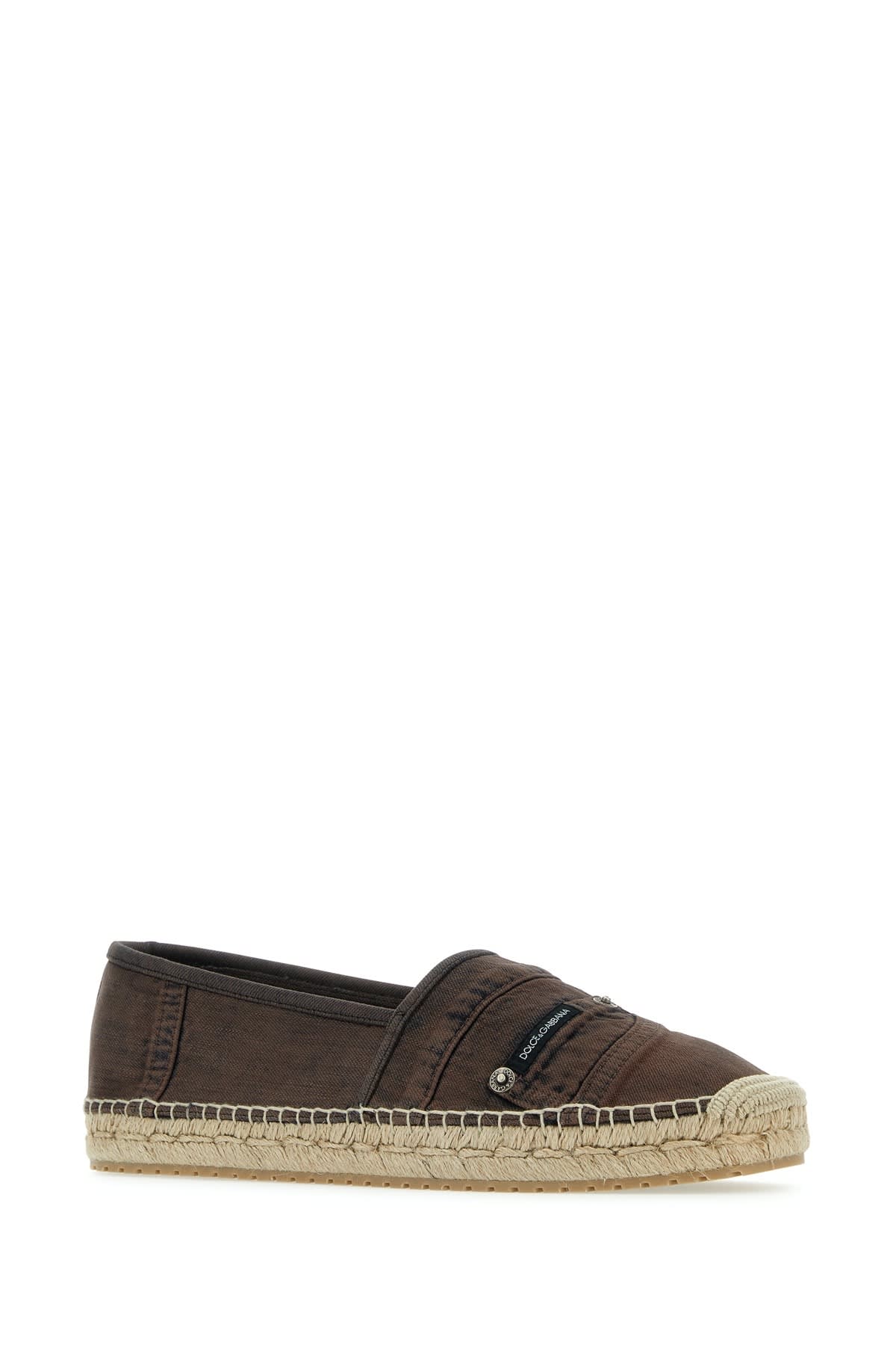 Shop Dolce & Gabbana Espadrilla In Marrone