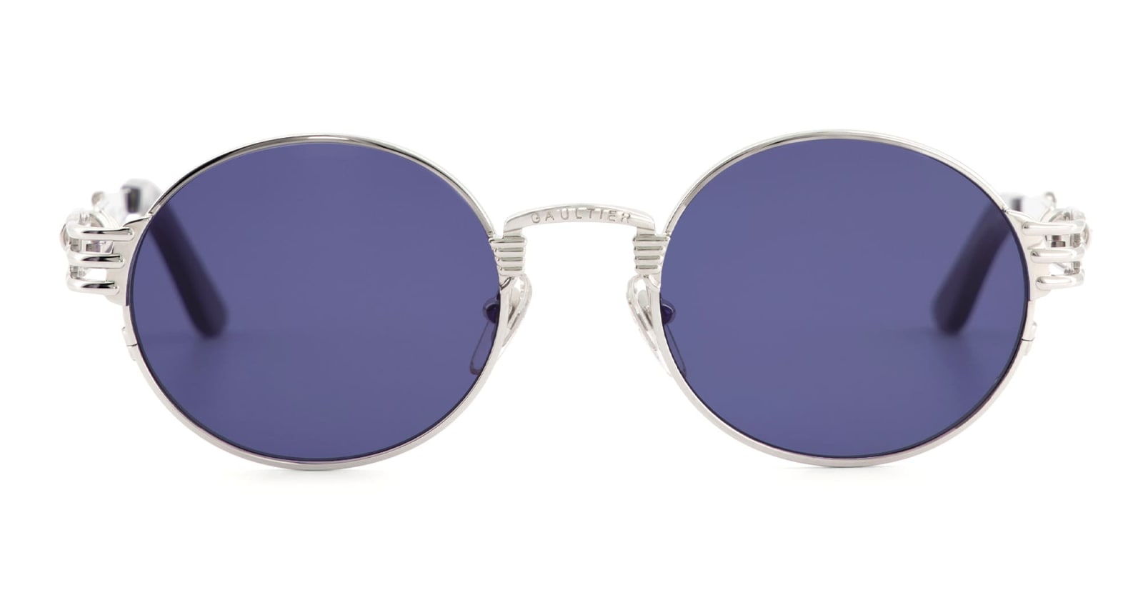 Jean Paul Gaultier 56-6106 - Double Resort / Silver Sunglasses In Blue