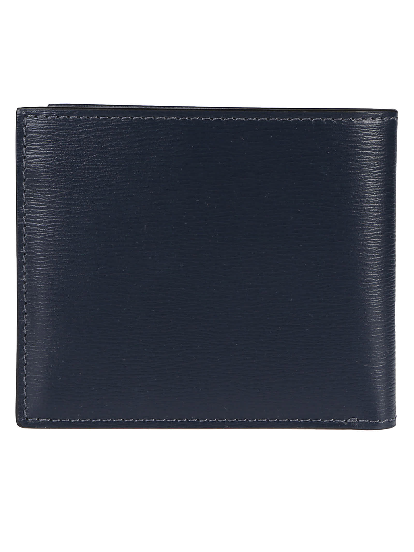 Shop Tom Ford Classic T Bifold Wallet In Denim Blue