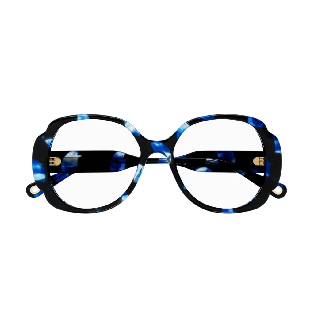 Chloé Ch0196o 004 Glasses In Nero E Blu