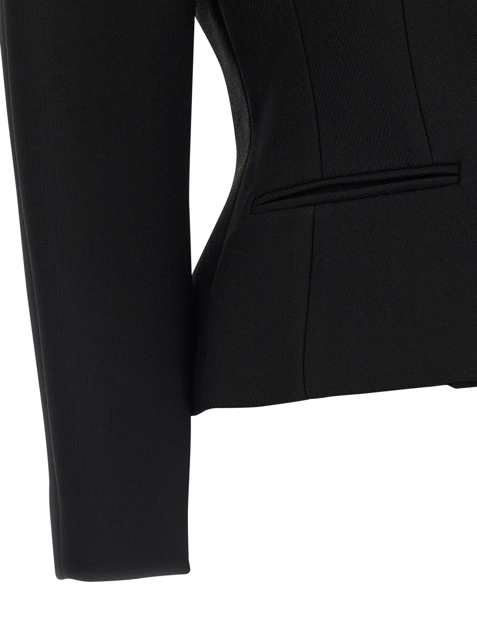 Jacquemus Women La Petite Veste Ovalo Jacket In Black