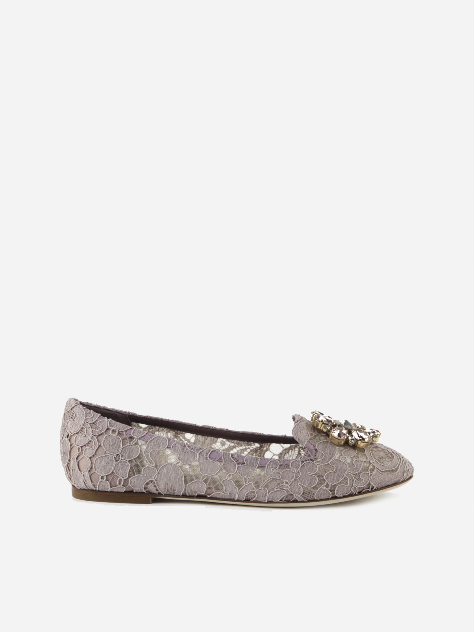 Dolce & Gabbana Vally Slippers In Taormina Lace