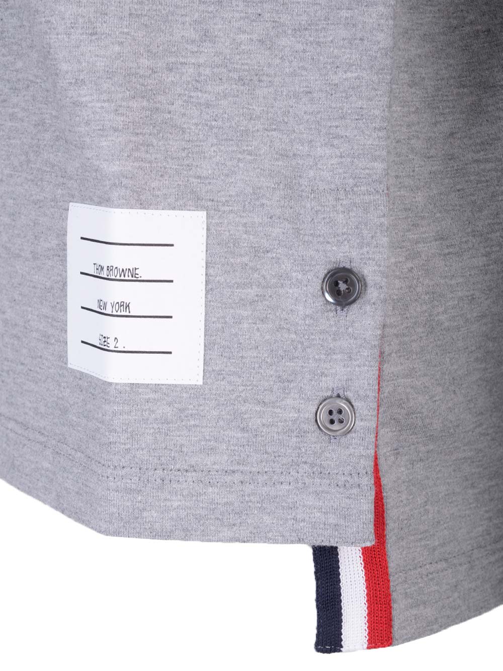 Shop Thom Browne Patch Pocket T-shirt In Grey