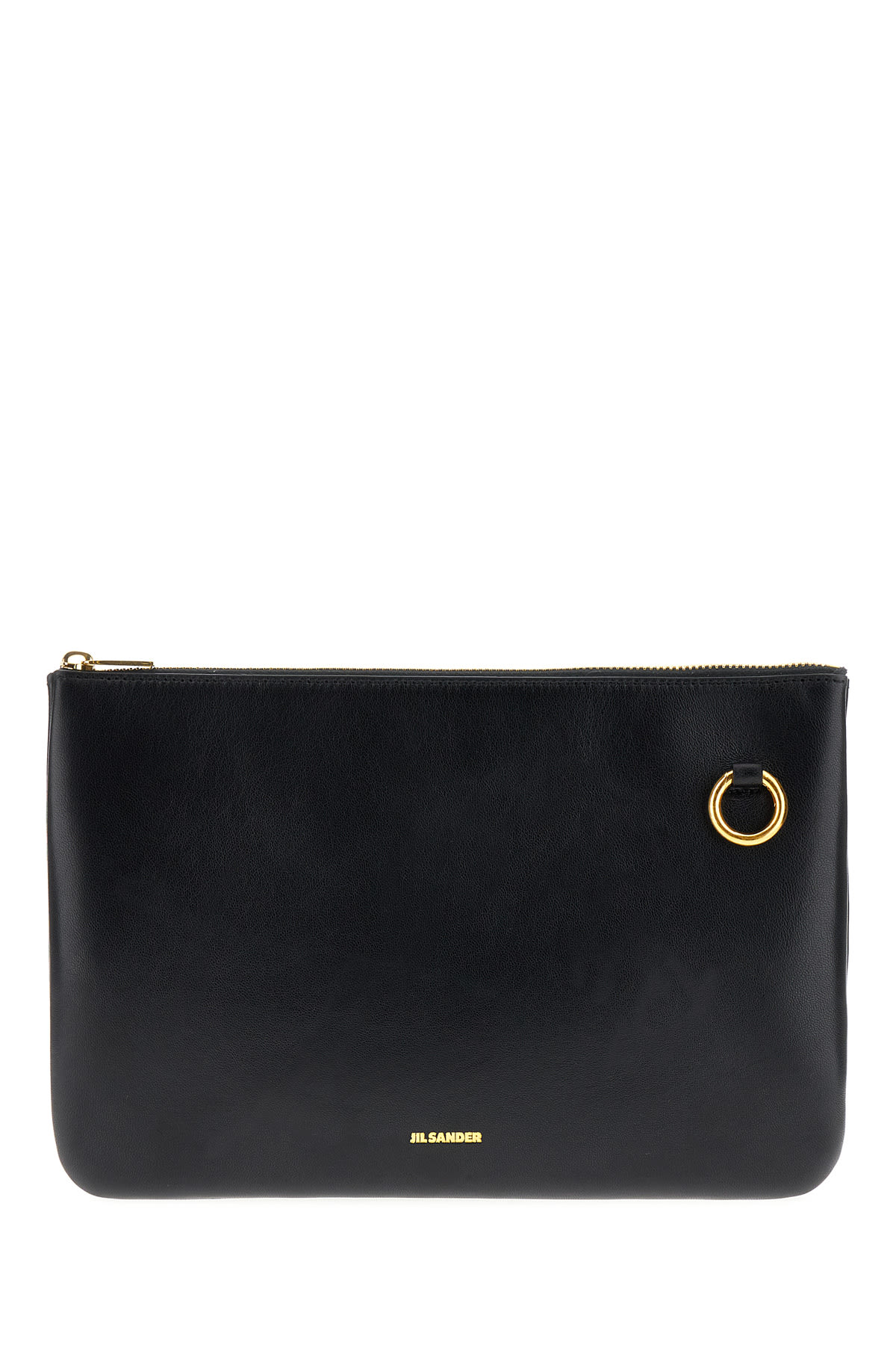 JIL SANDER BLACK NAPPA LEATHER CROSSBODY BAG 