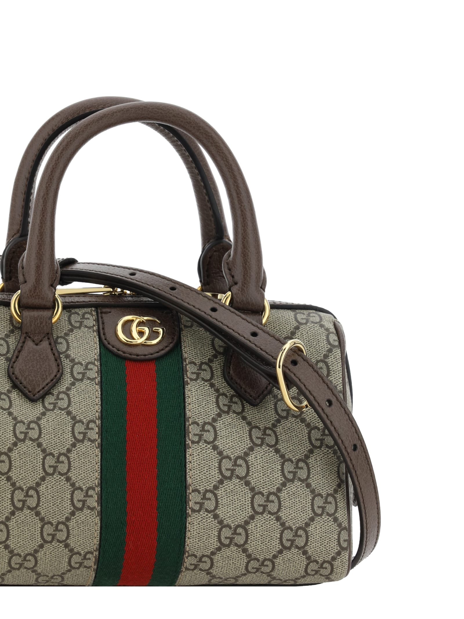 Shop Gucci Ophidia Handbag In Acero