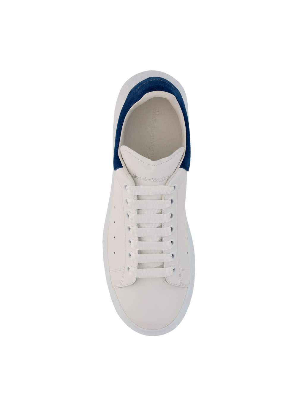 Shop Alexander Mcqueen Sneakers In White/blue