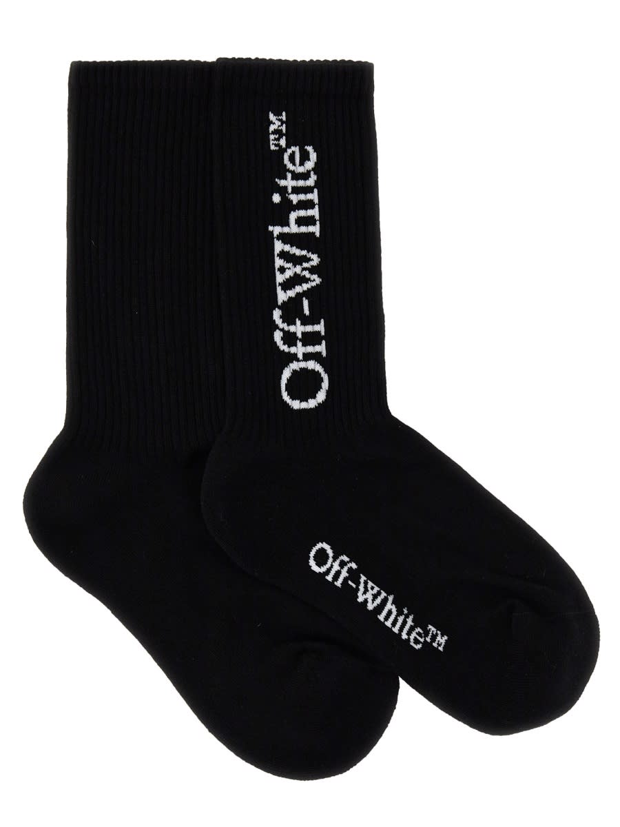 Shop Off-white Sock With Logo In Black