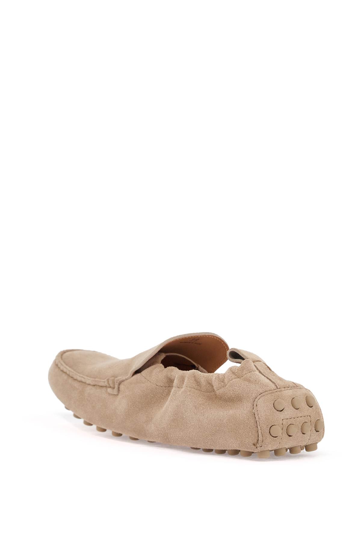 Tod's Pantofolina Beige Loafers With Pull-tab At The Heel In Leather Woman In Corda (orange)