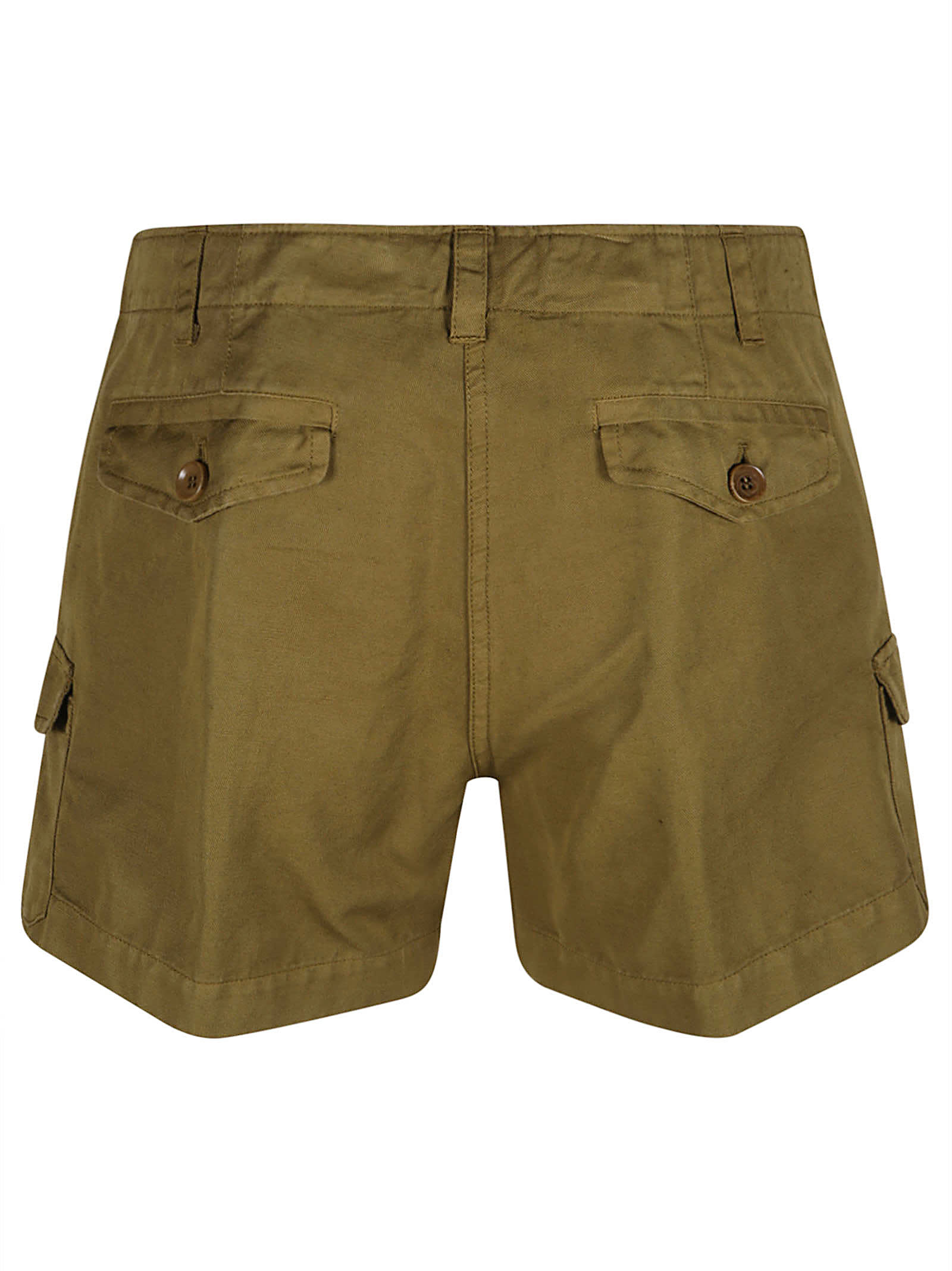Shop Aspesi Drawstringed Shorts In Green