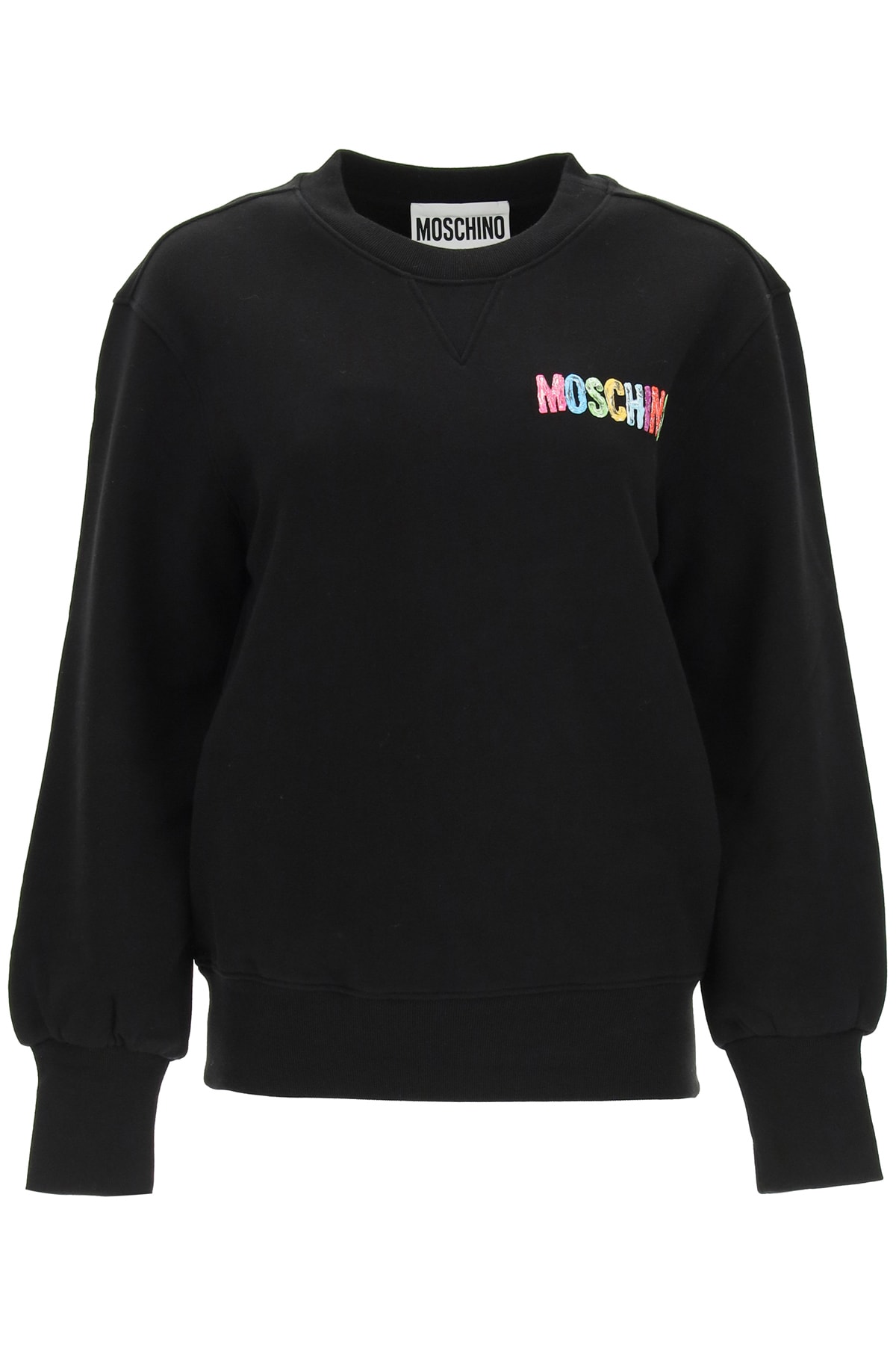 Moschino Sweatshirt With Multicolor Moschino Print