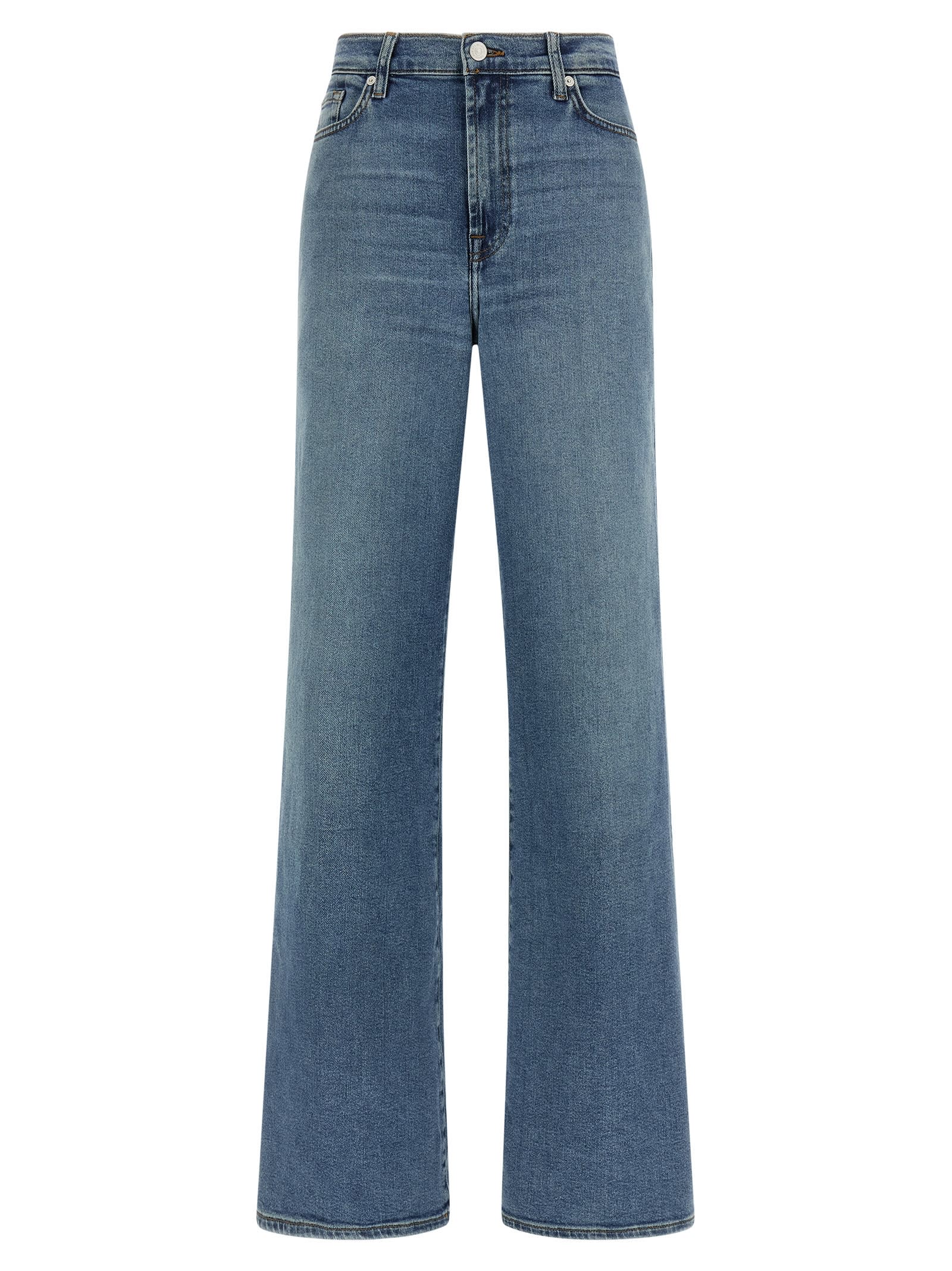 7 For All Mankind Jean Droit - Bleu
