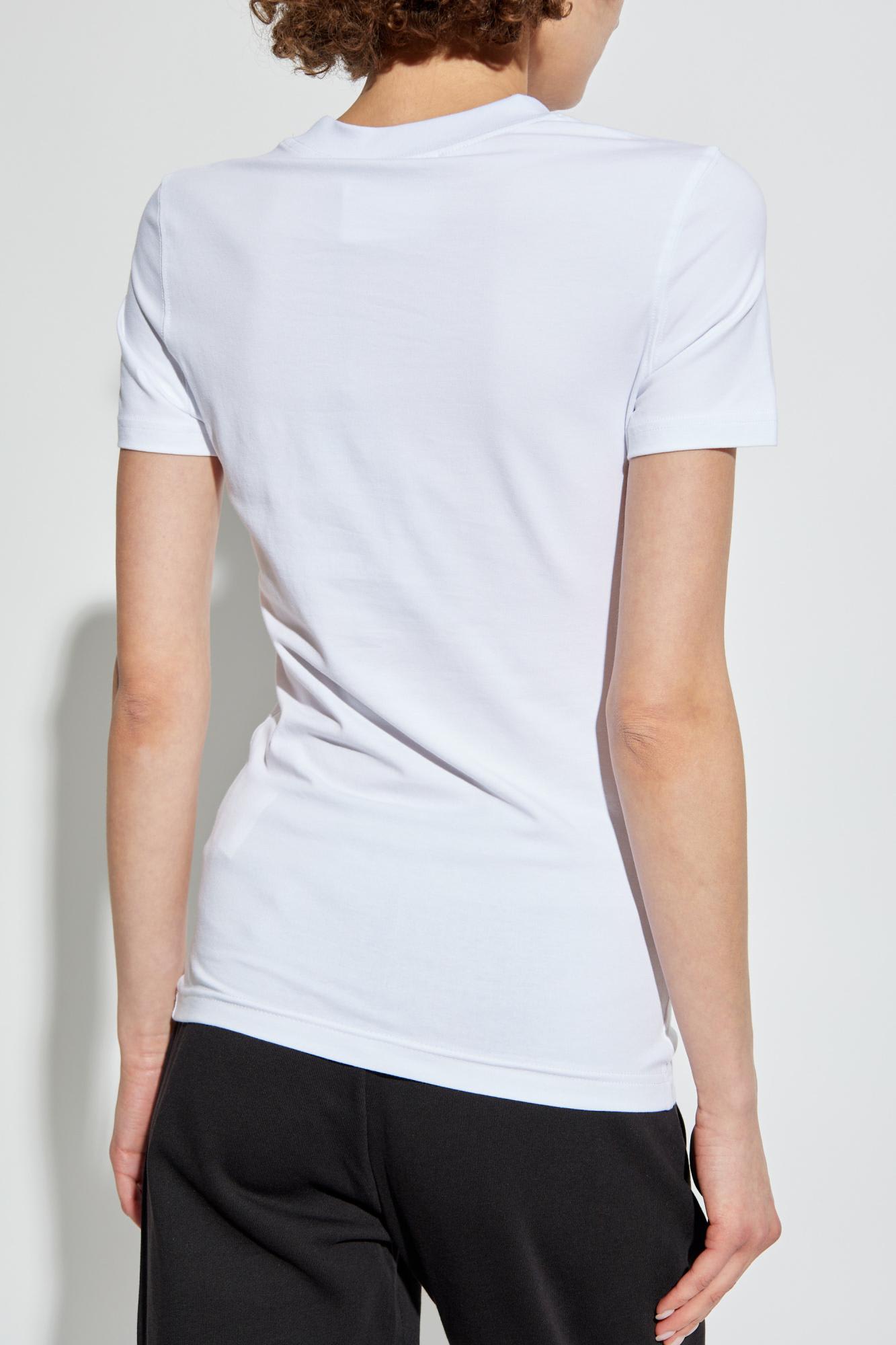 Versace Jeans Couture Logo-print T-shirt In White