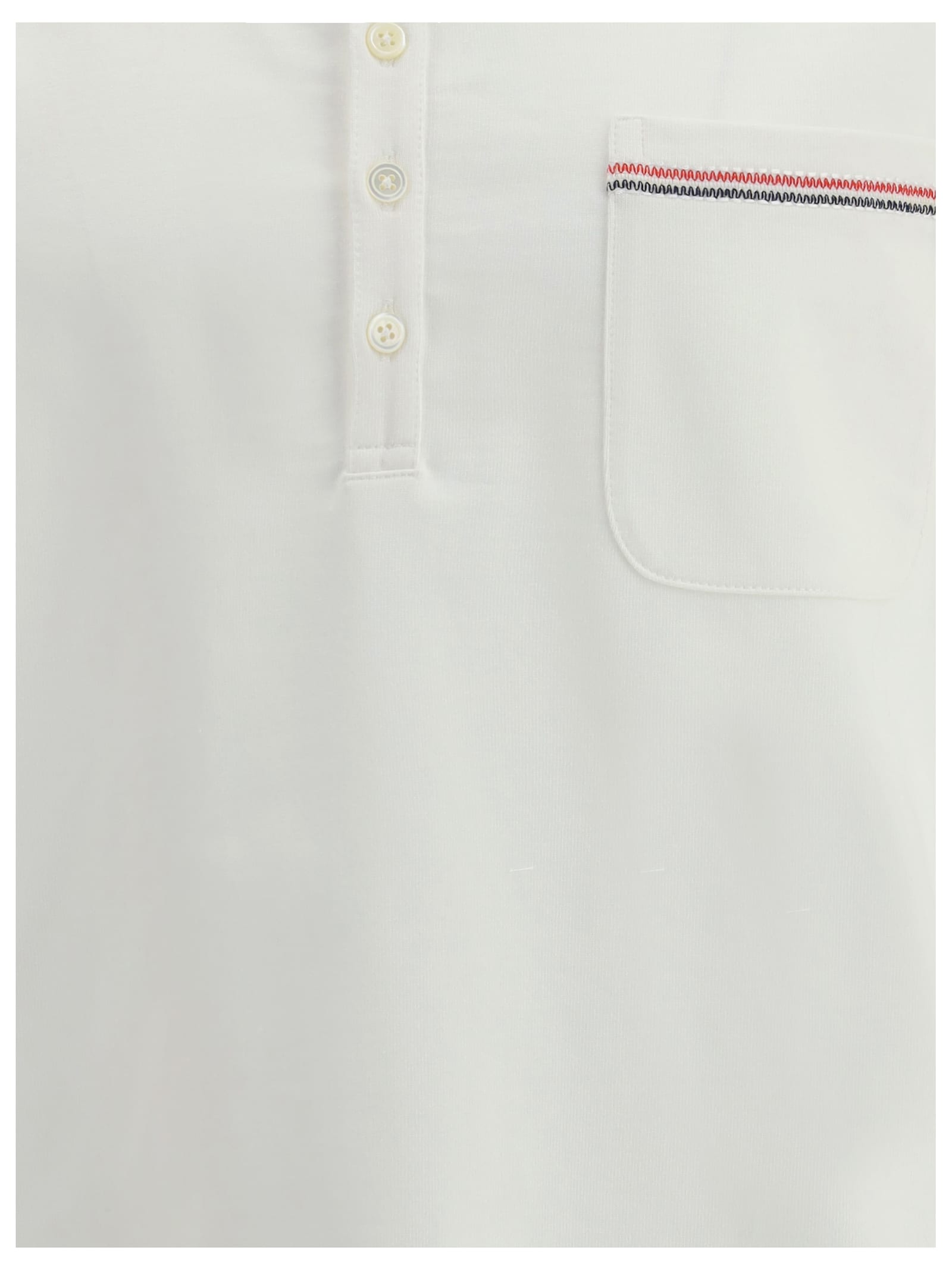 Thom Browne Jersey Polo Shirt In White