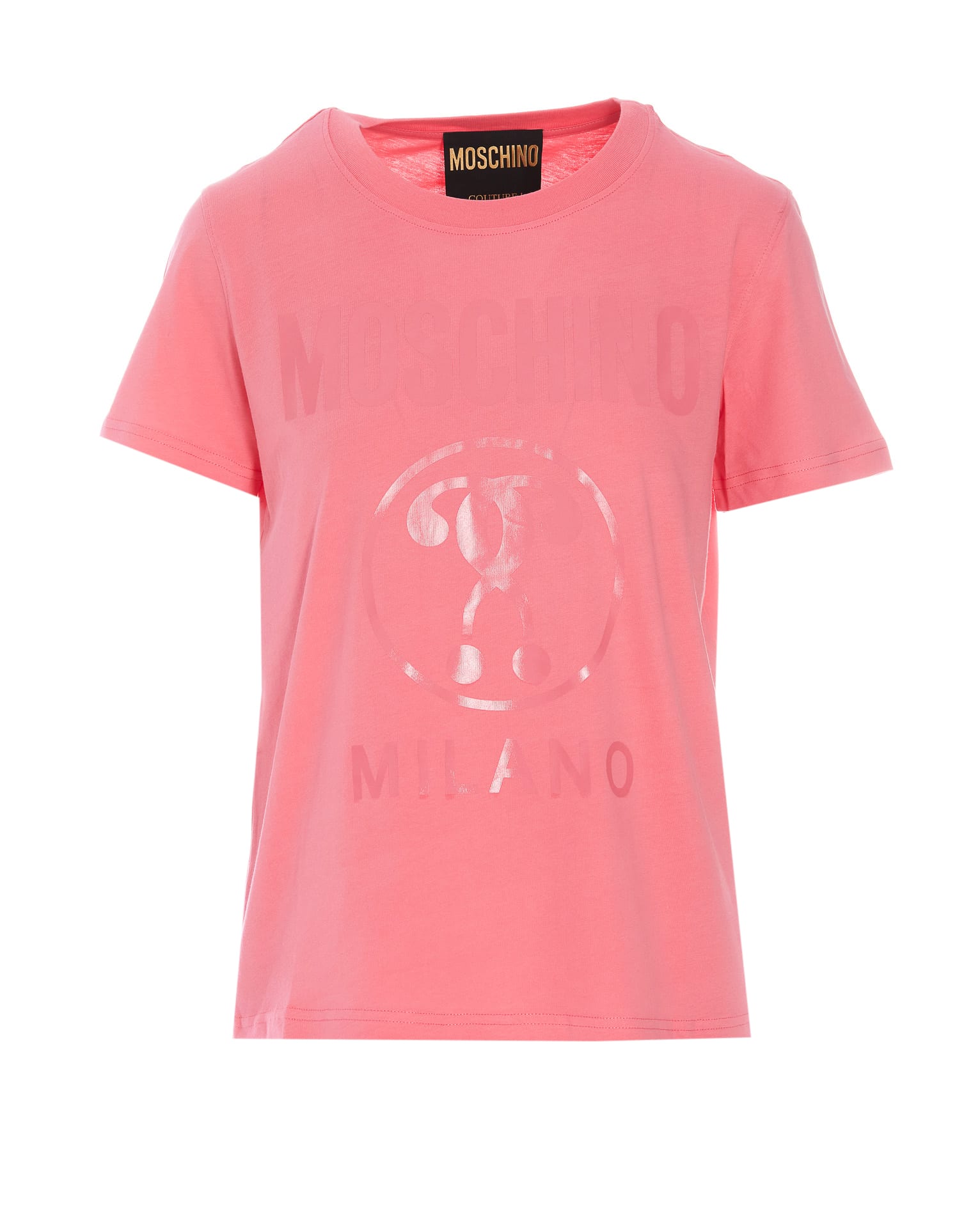 MOSCHINO DOUBLE QUESTION MARK LOGO T-SHIRT