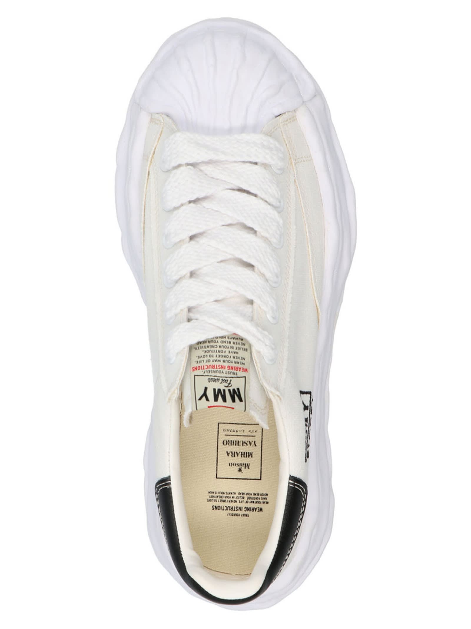 Shop Miharayasuhiro Blakey Sneakers In White