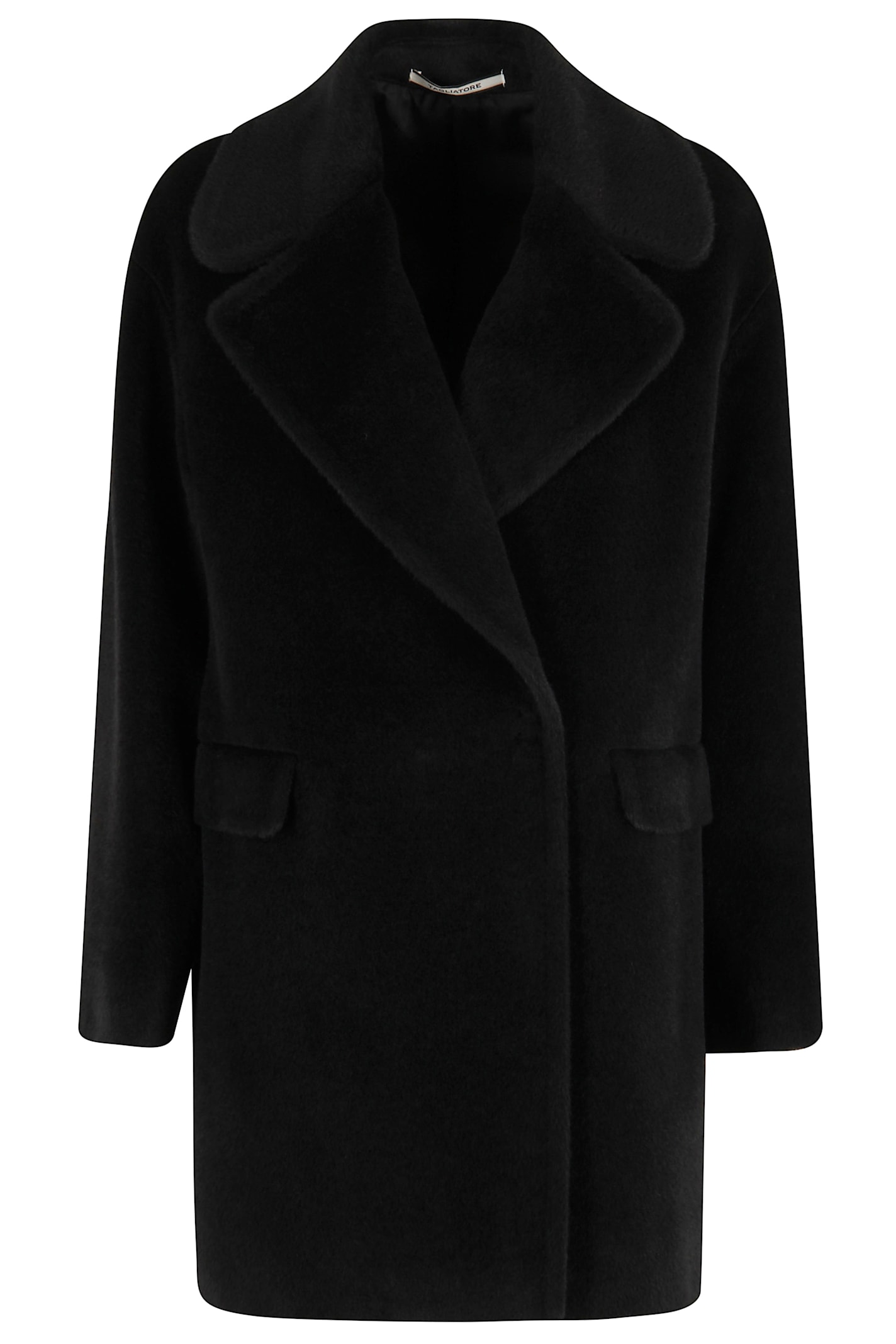 Tagliatore Astrid Over-fit Double-breasted Alpaca Coat In Black