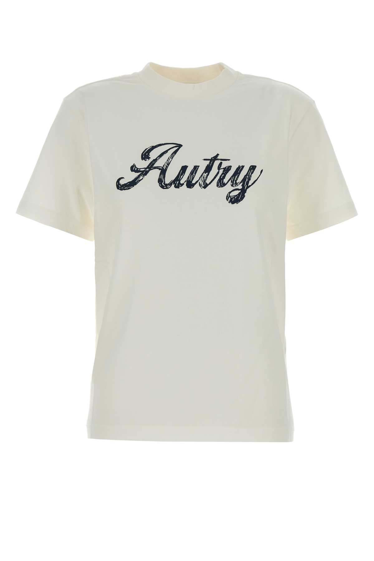 Autry Logo Cotton T-shirt In White