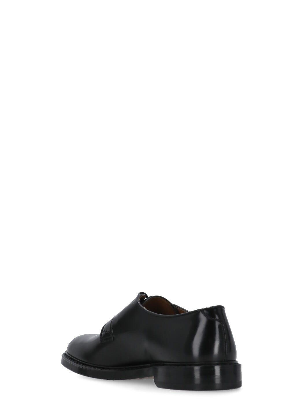Doucal's Almond-toe Leather Derby Shoes In Black