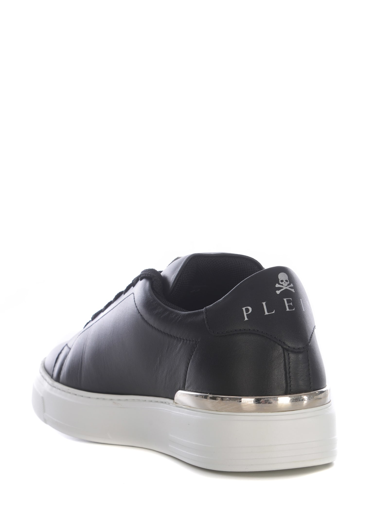 Shop Philipp Plein Sneakers  Hexagon In Leather In Black