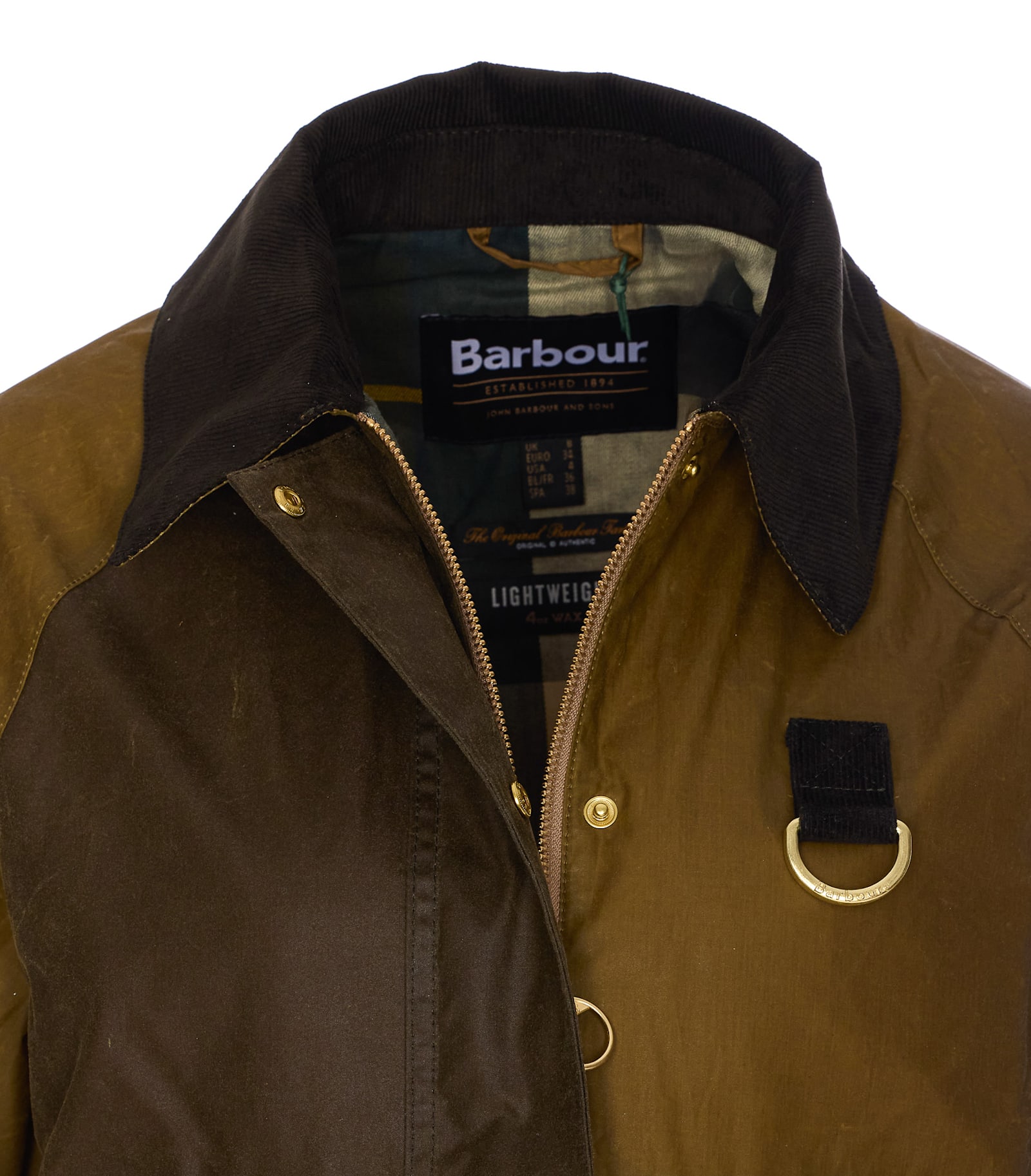 Barbour Herno Resort Down Jacket In Ultralight Nylon And Mesh In Brown