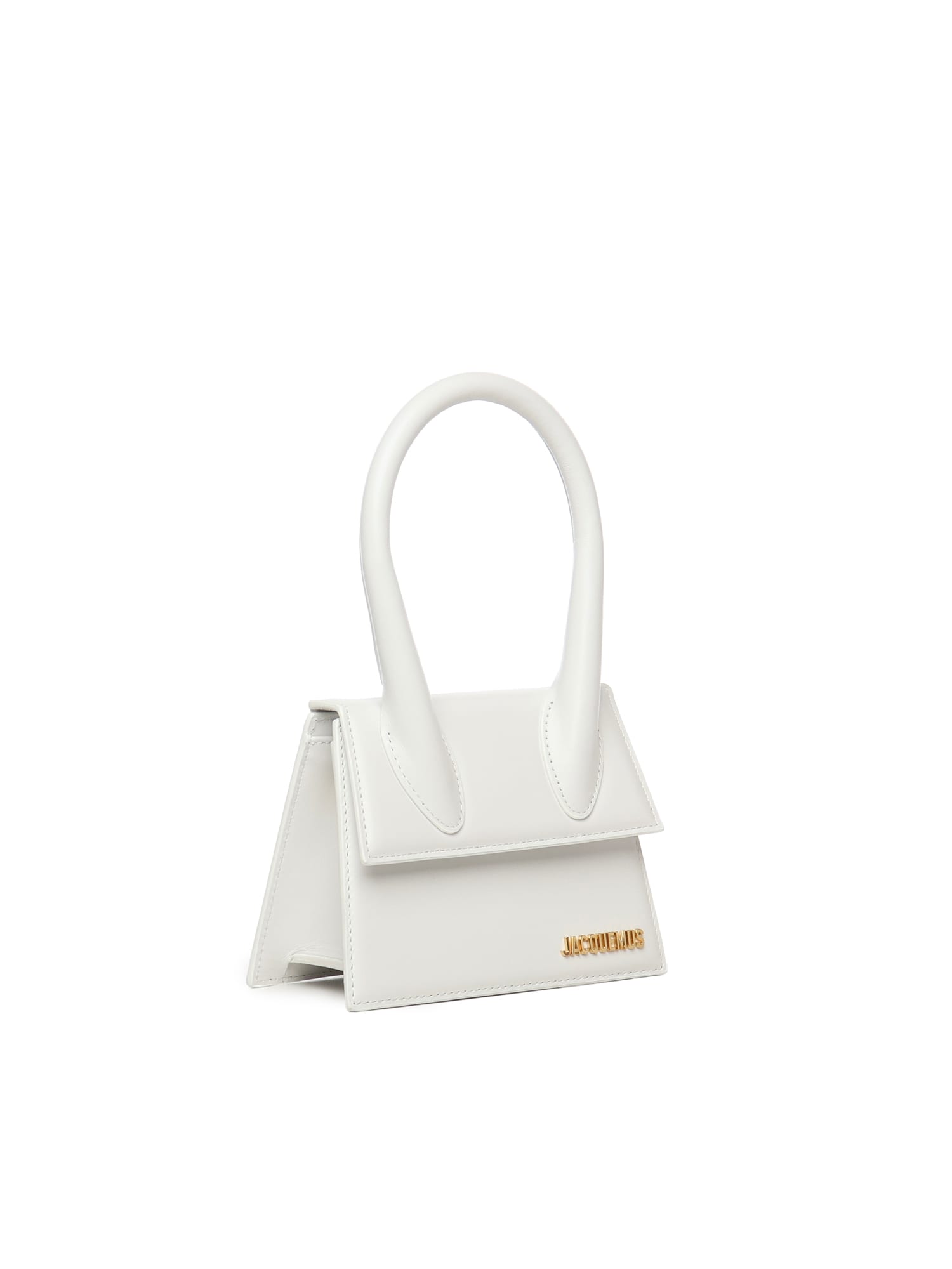 Jacquemus Women Le Chiquito Moyen Leather Bag In White