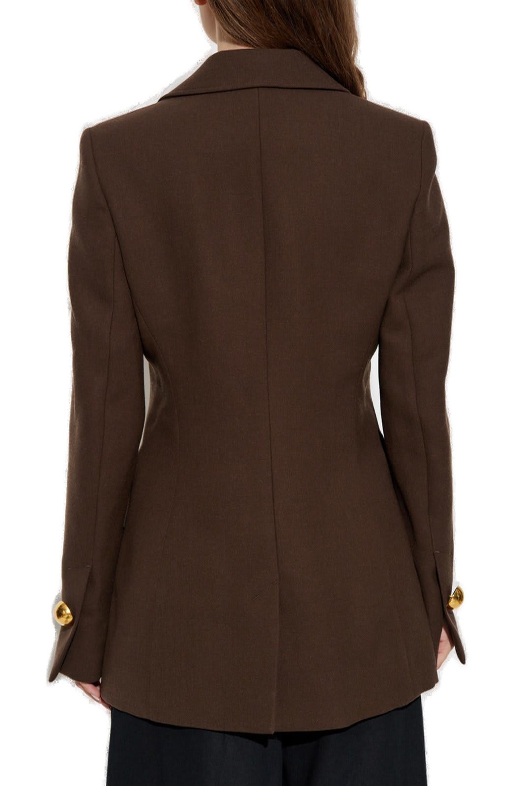 Ami Alexandre Mattiussi Single-breasted Tailored Blazer In Brown