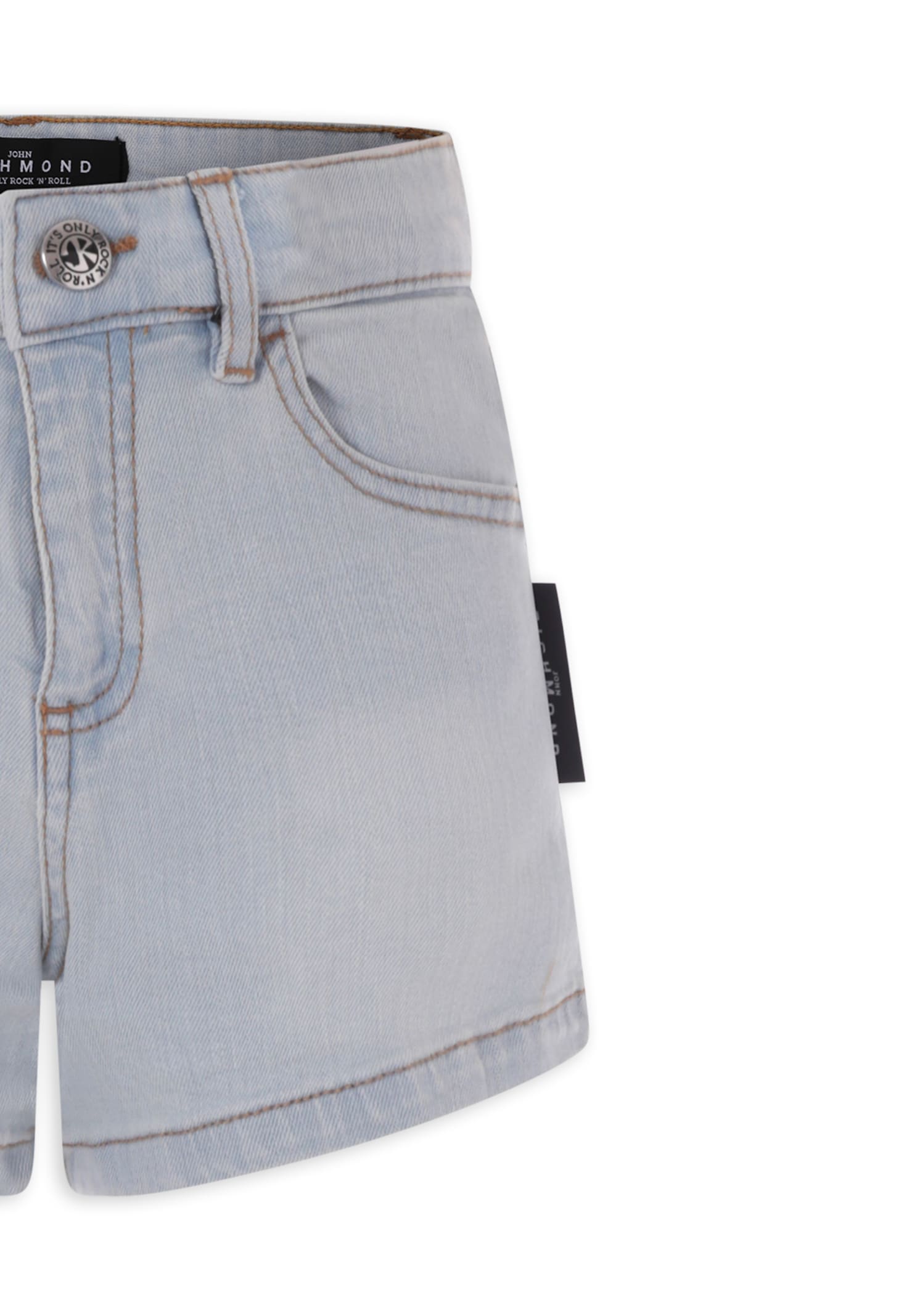 RICHMOND DENIM SHORTS FOR GIRL WITH LOGO