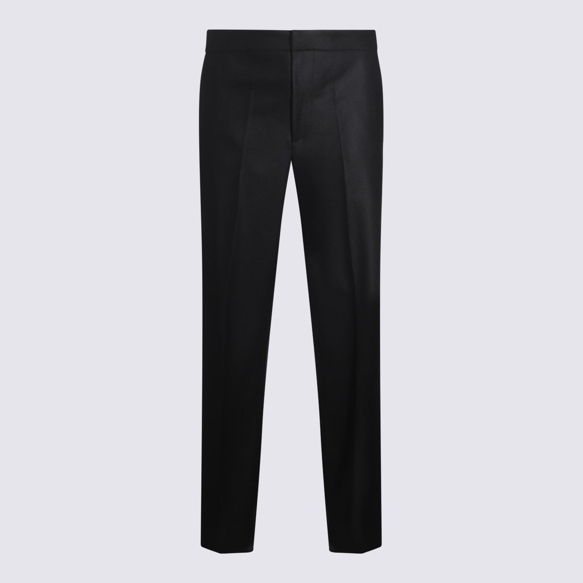 Shop Jil Sander Black Wool Pants