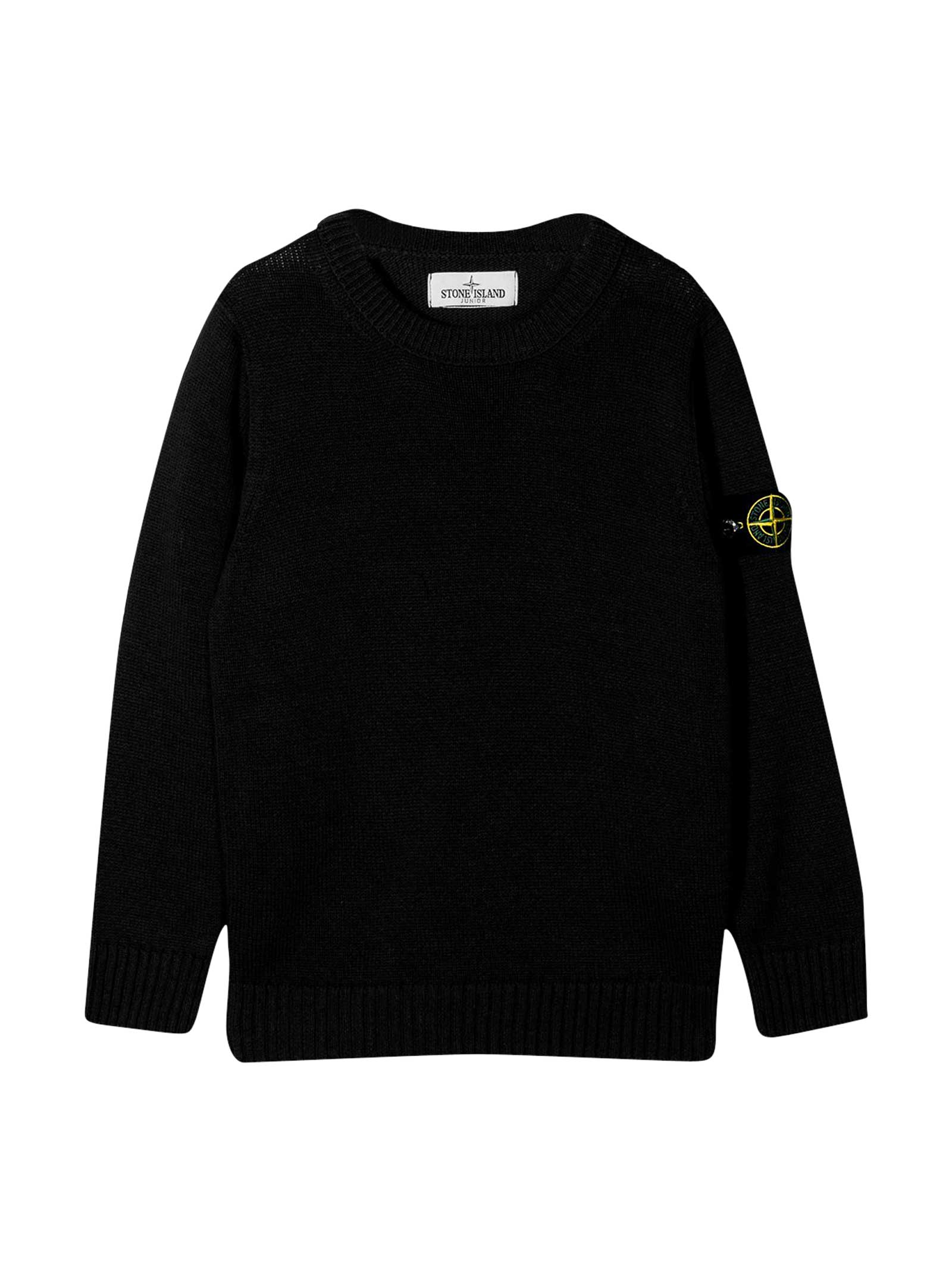 Stone Island Junior Teen Black Sweater