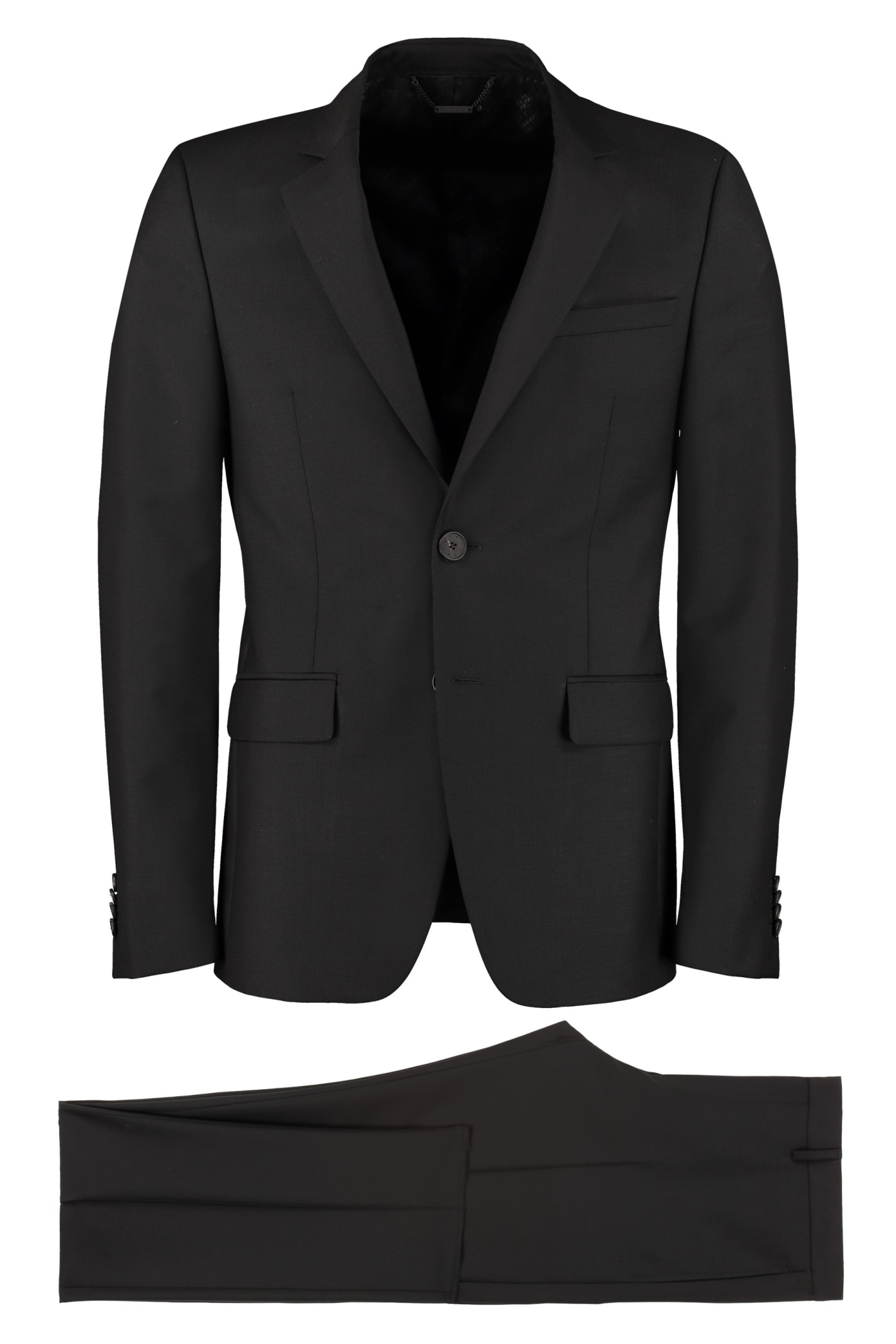 Givenchy Two-pieces Wool And Mohair Suit In Black