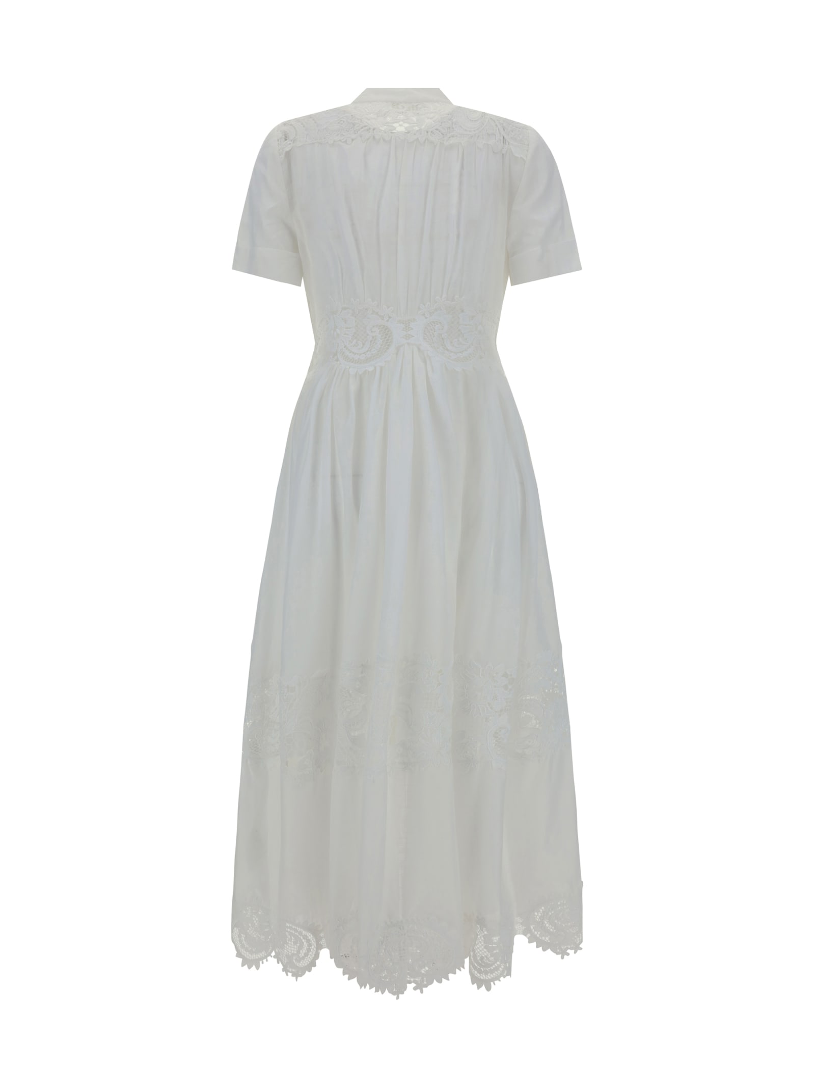 Shop Zimmermann Pop Midi Dress In Neutro