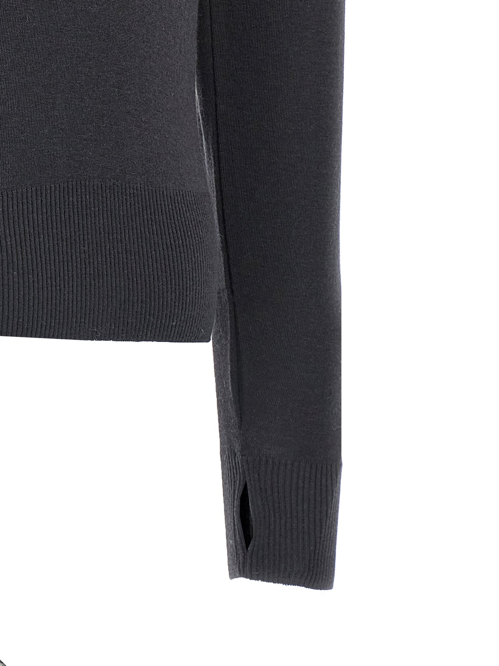 Shop Lemaire Wool Cardigan In Black